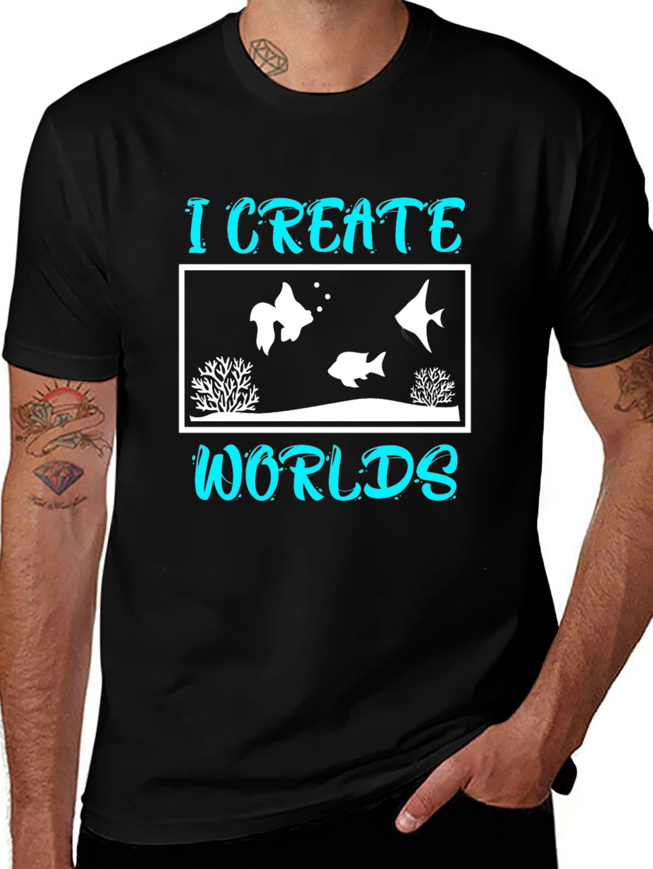 I Create Worlds Aquarium T-Shirt