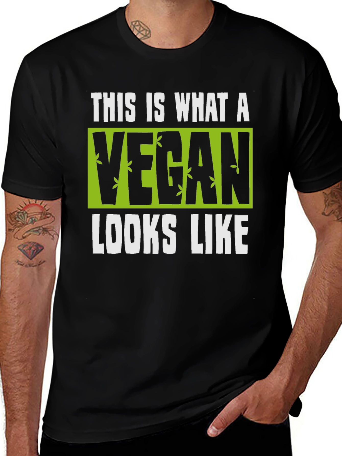 Variant 8 of Vegan Statement Tee - This Is What A Vegan Looks Like