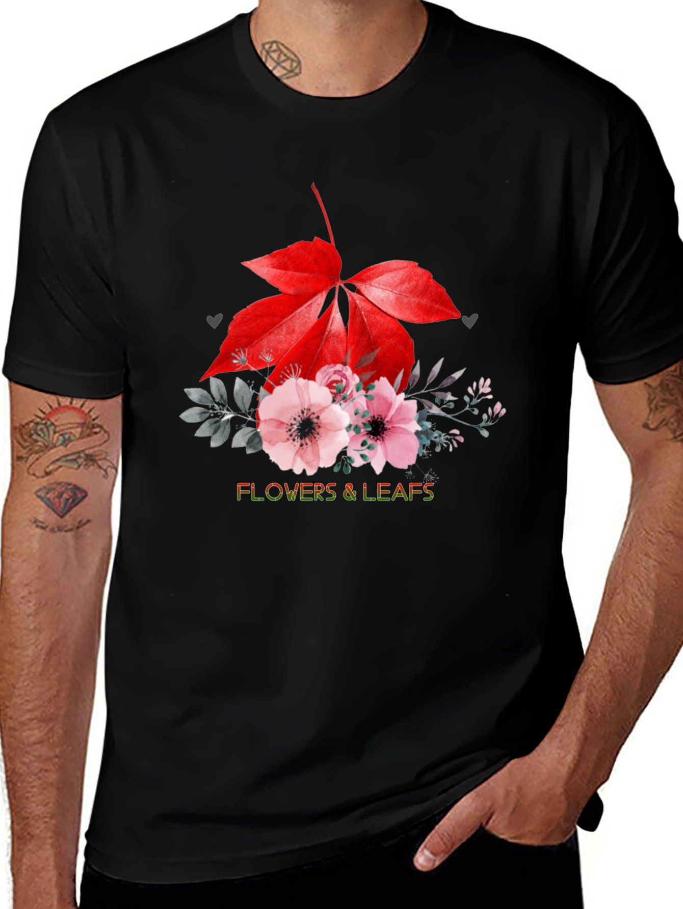 Variant 30 of Flowers & Leaves Graphic T-Shirt