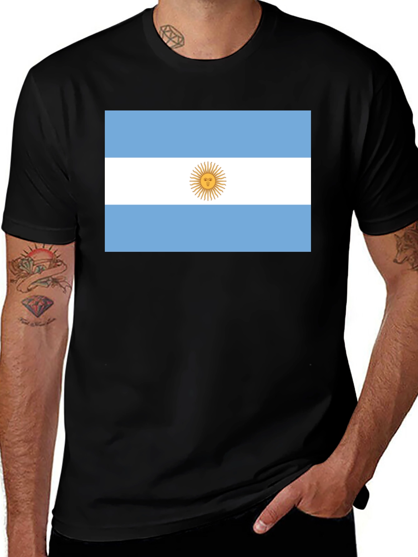 Argentina Flag Graphic T-Shirt