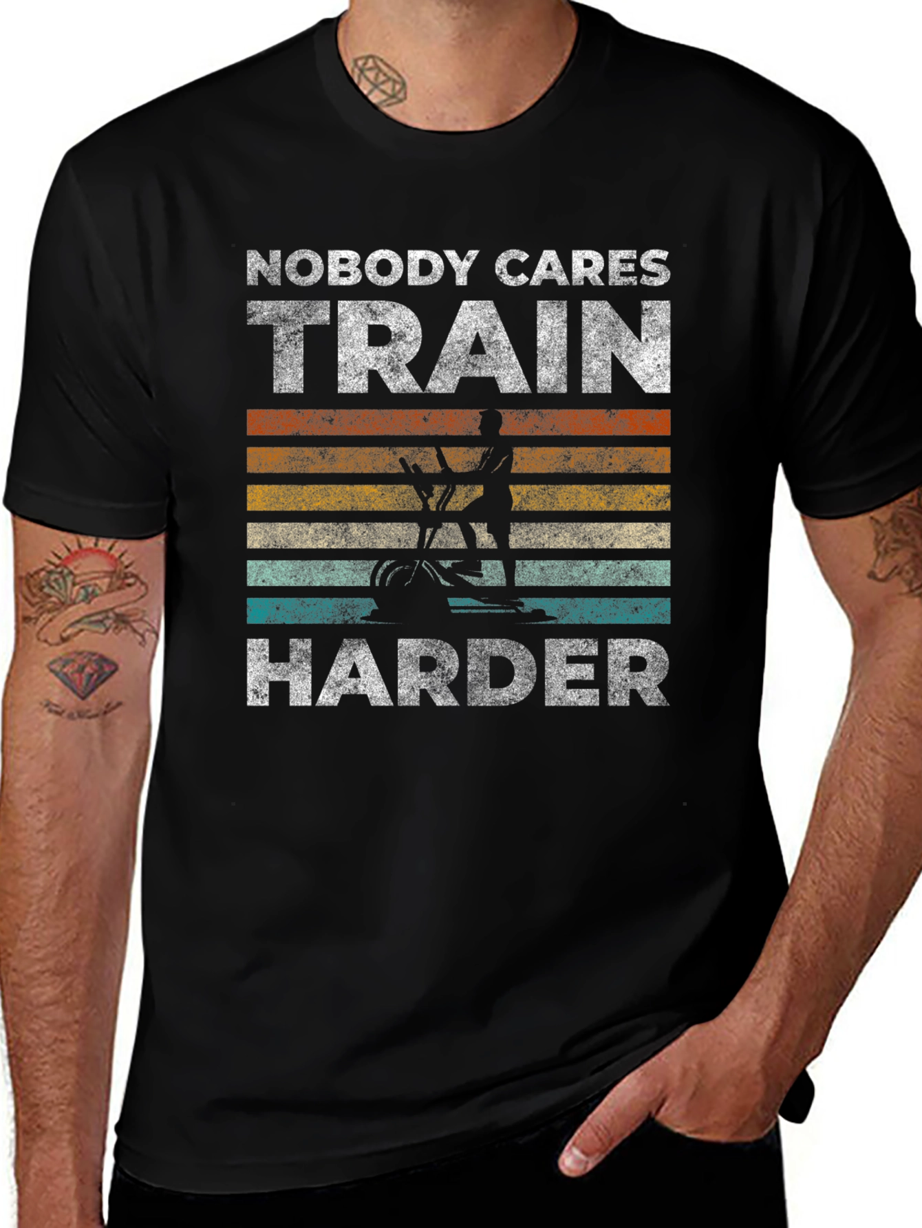 Train Harder Unisex T-Shirt - Gym Motivation