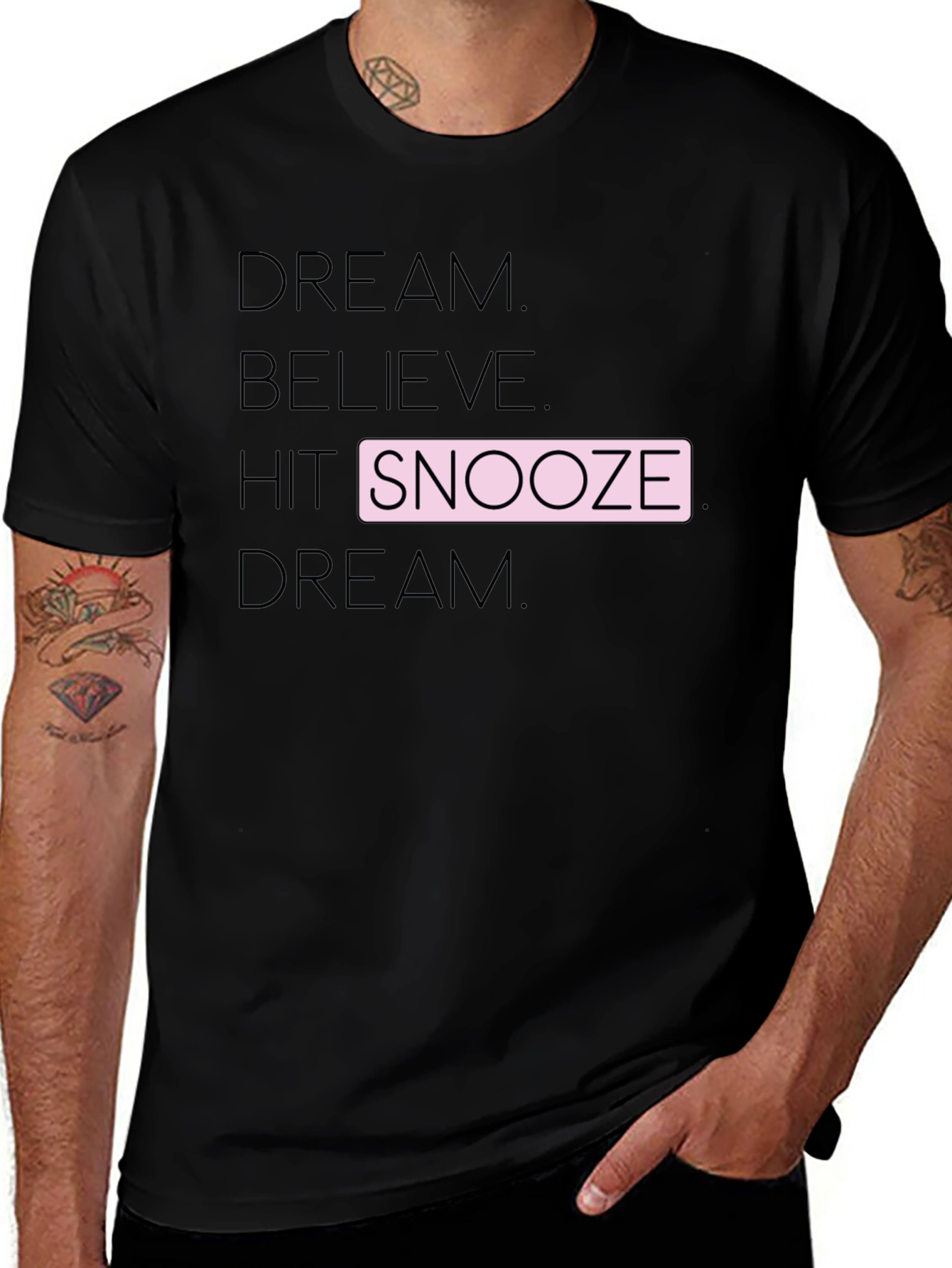 Variant 10 of Dream Believe Snooze T-Shirt
