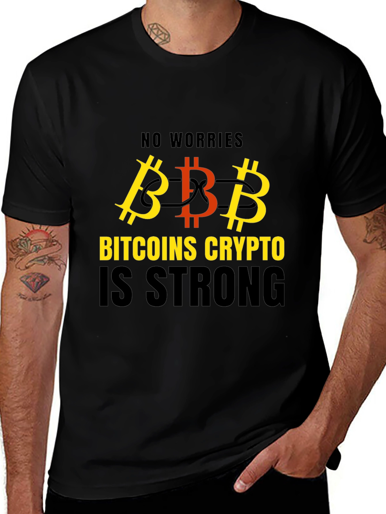 Bitcoin Crypto is Strong Graphic T-Shirt