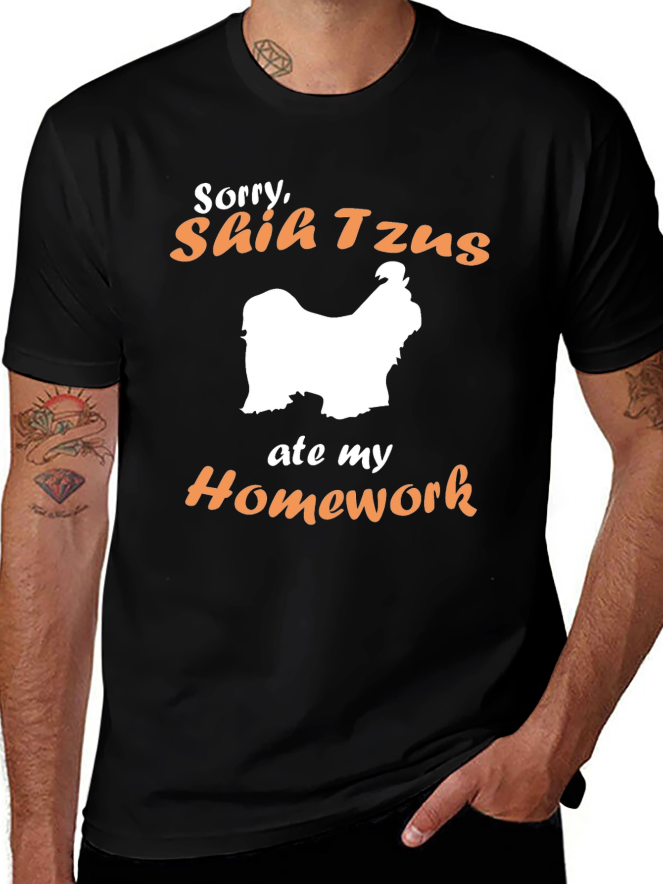 Variant 16 of Shih Tzus Ate My Homework T-Shirt