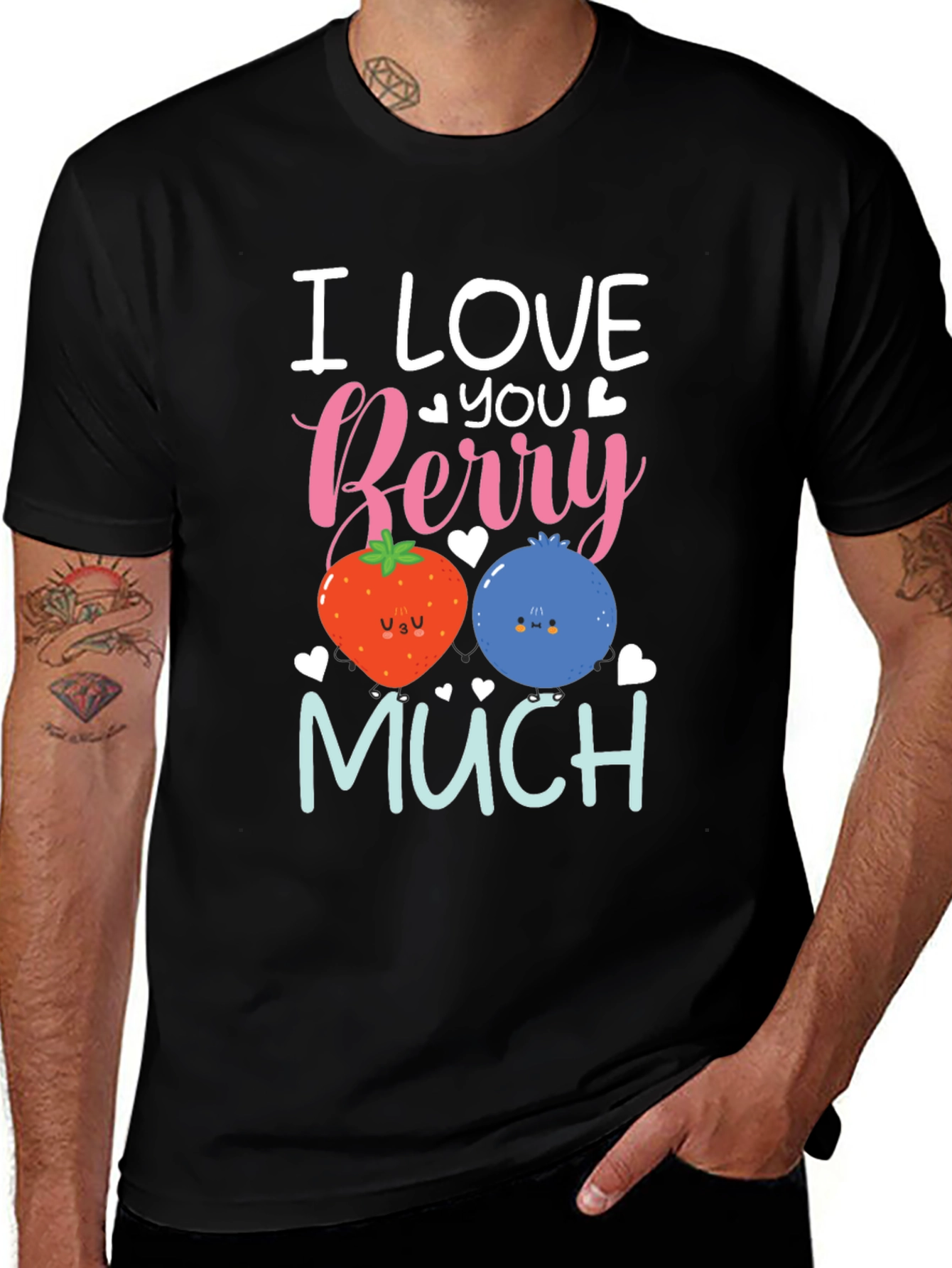 Variant 25 of I Love You Berry Much Graphic Tee