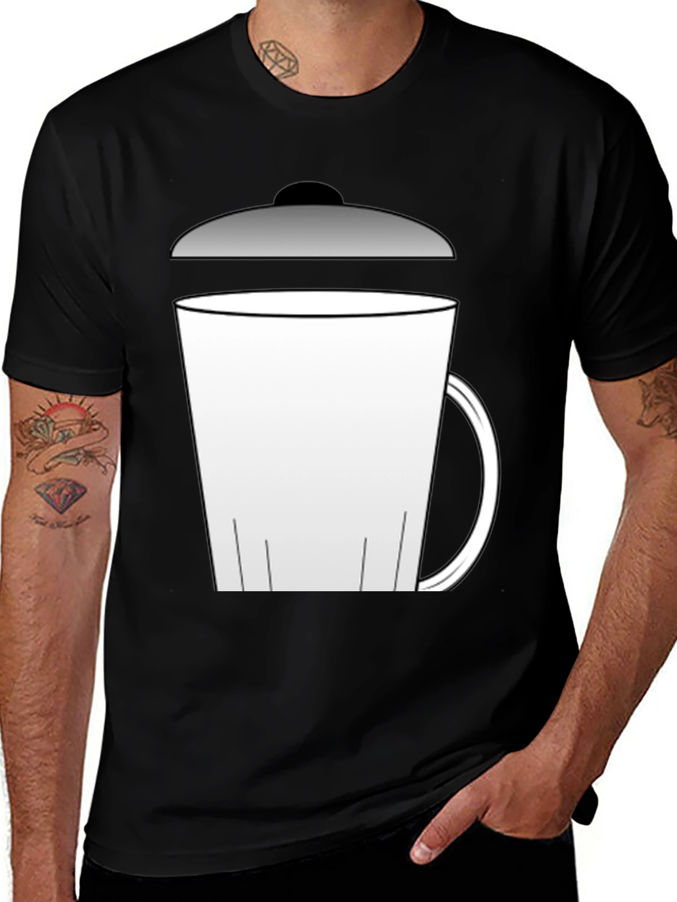 Variant 30 of Novelty Trash Can T-Shirt - Funny Graphic Tee