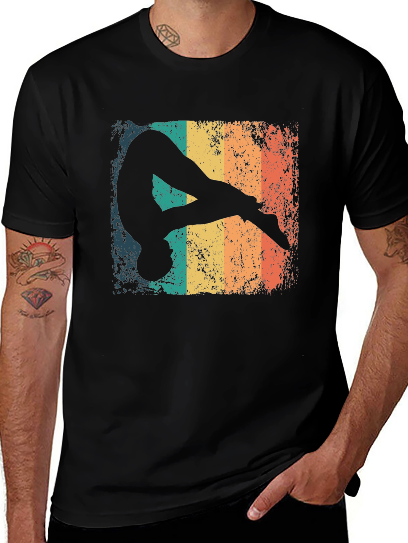 Variant 28 of Retro Gymnast Graphic T-Shirt