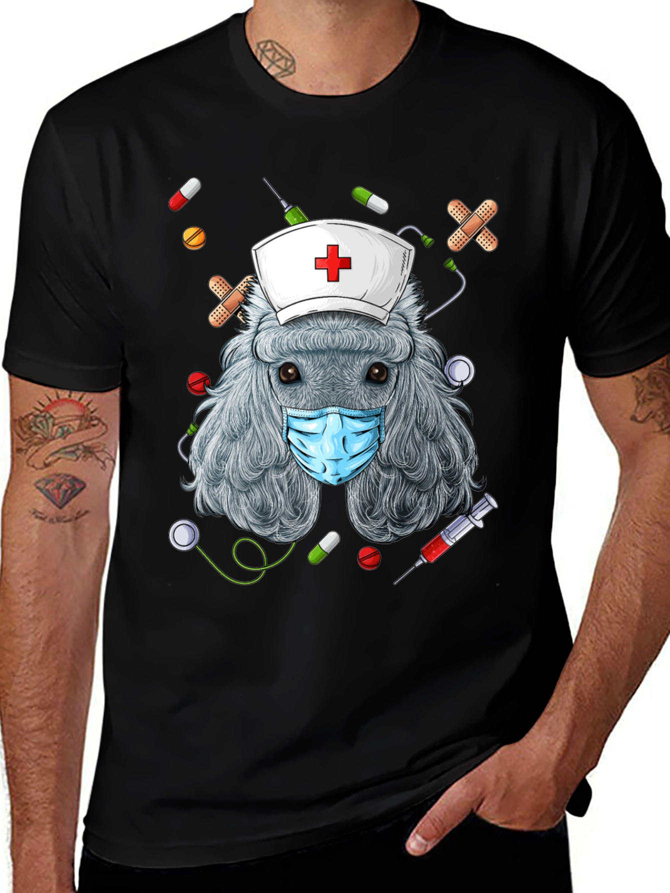 Variant 27 of Nurse Poodle T-Shirt