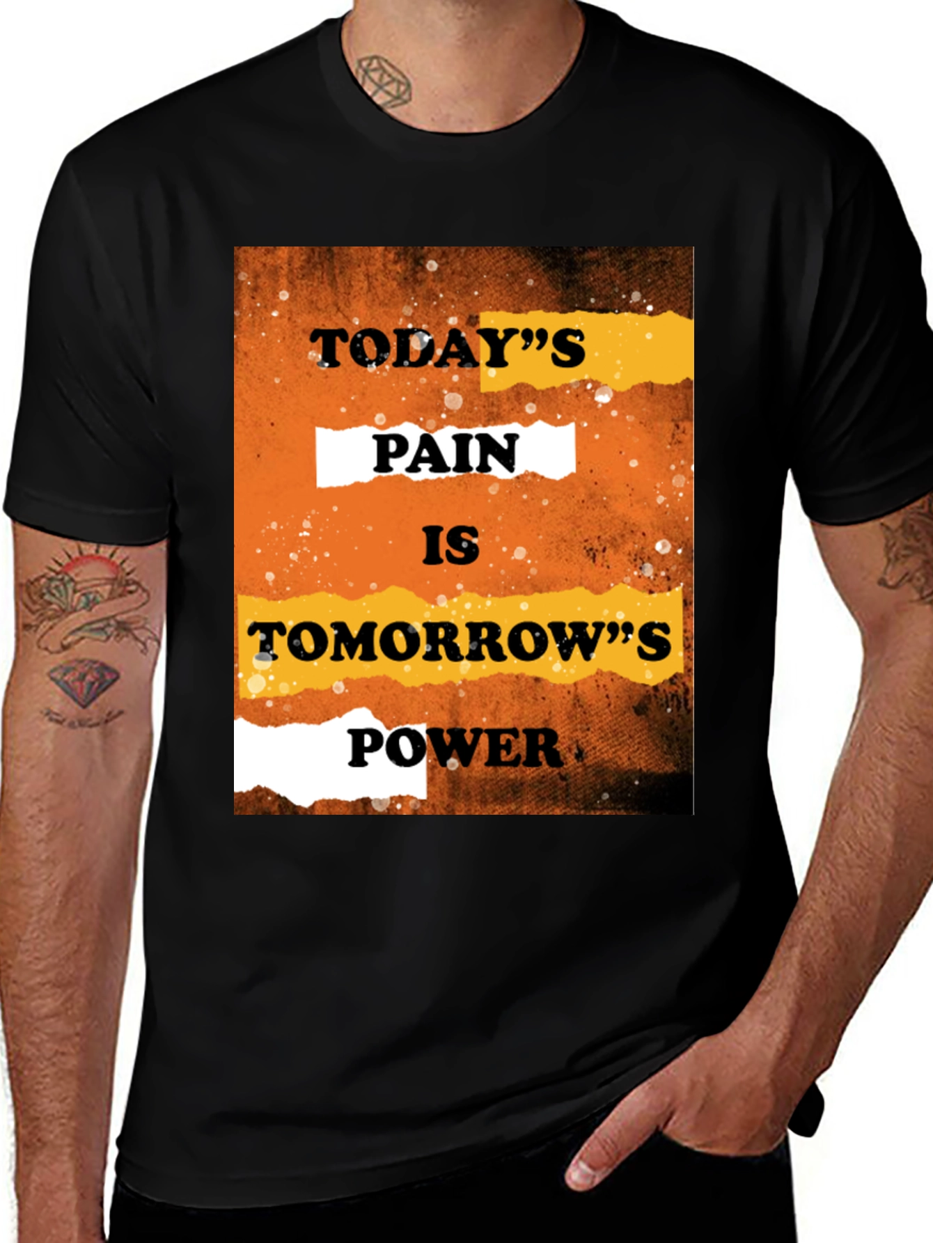 Variant 14 of Motivational Graphic Tee - Today's Pain, Tomorrow's Power
