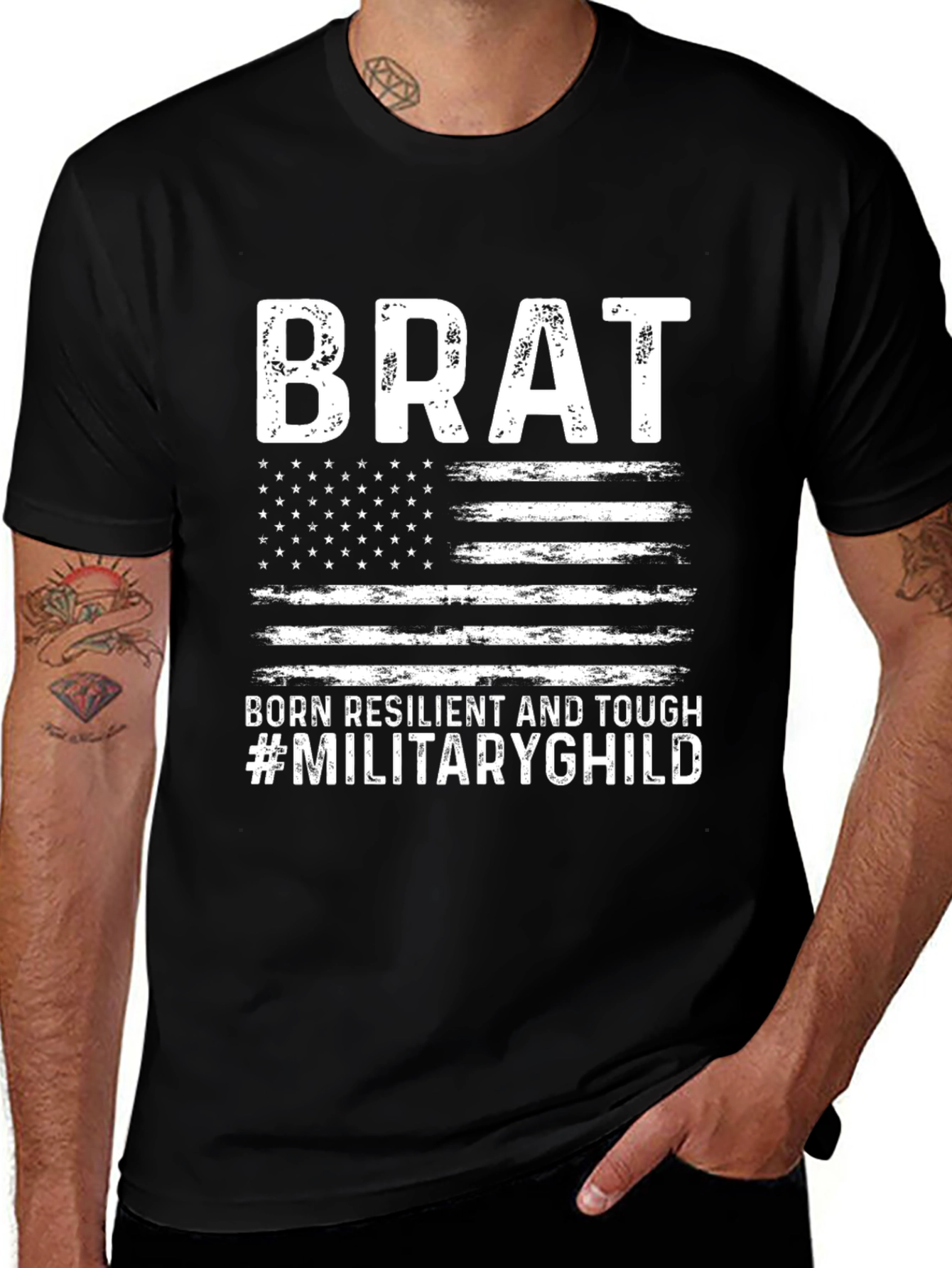 Military Brat T-Shirt - Patriotic Graphic Tee