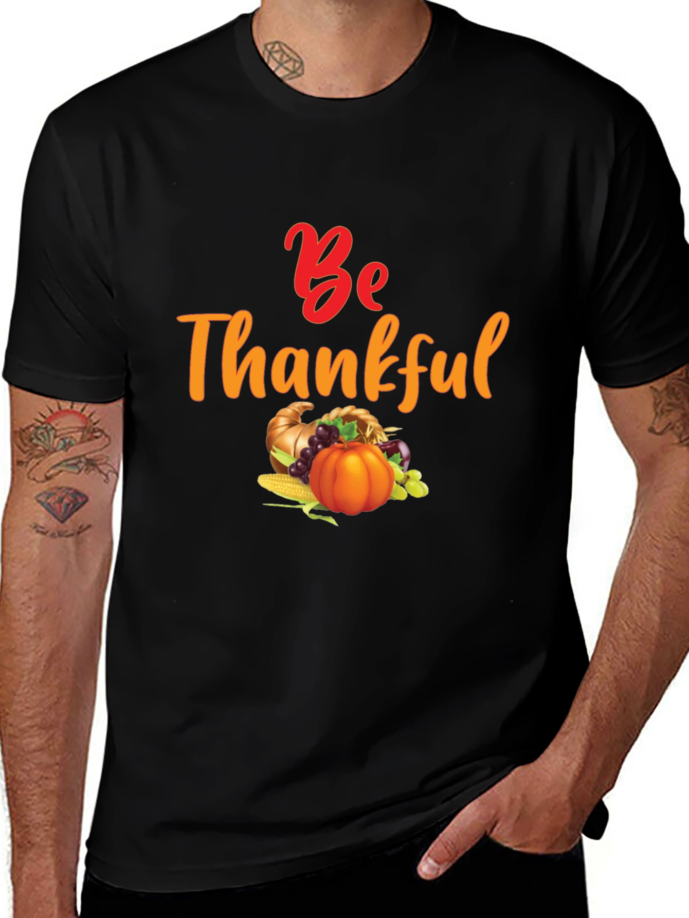 Be Thankful Harvest T-Shirt - Thanksgiving Theme