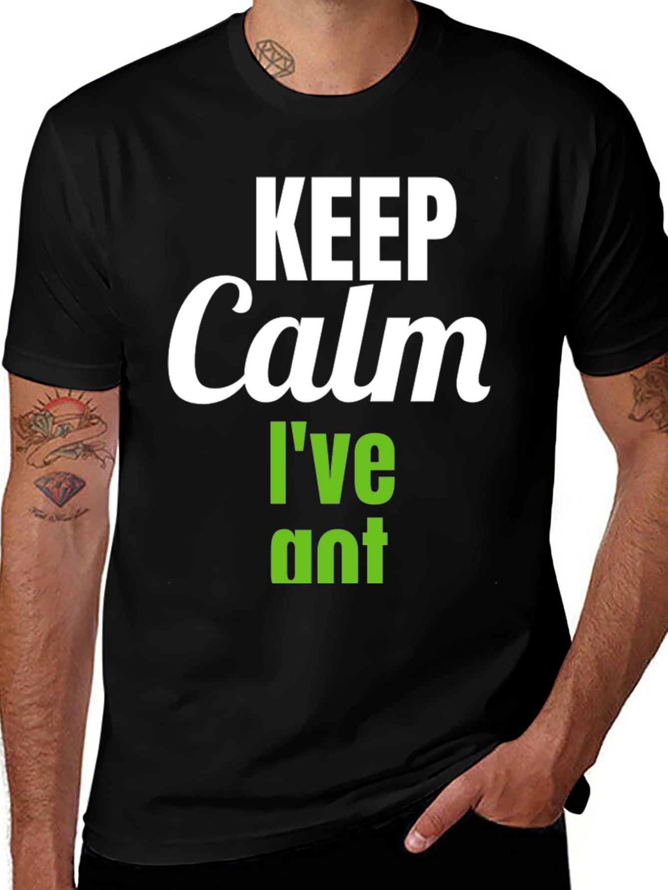 Variant 13 of Keep Calm I've Planted T-Shirt - Black, Vegan Tee