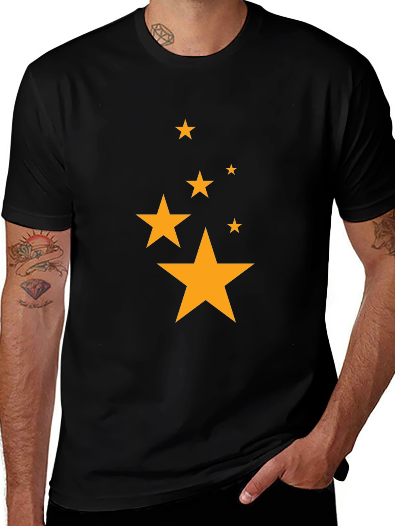 Variant 4 of Starry Black T-Shirt