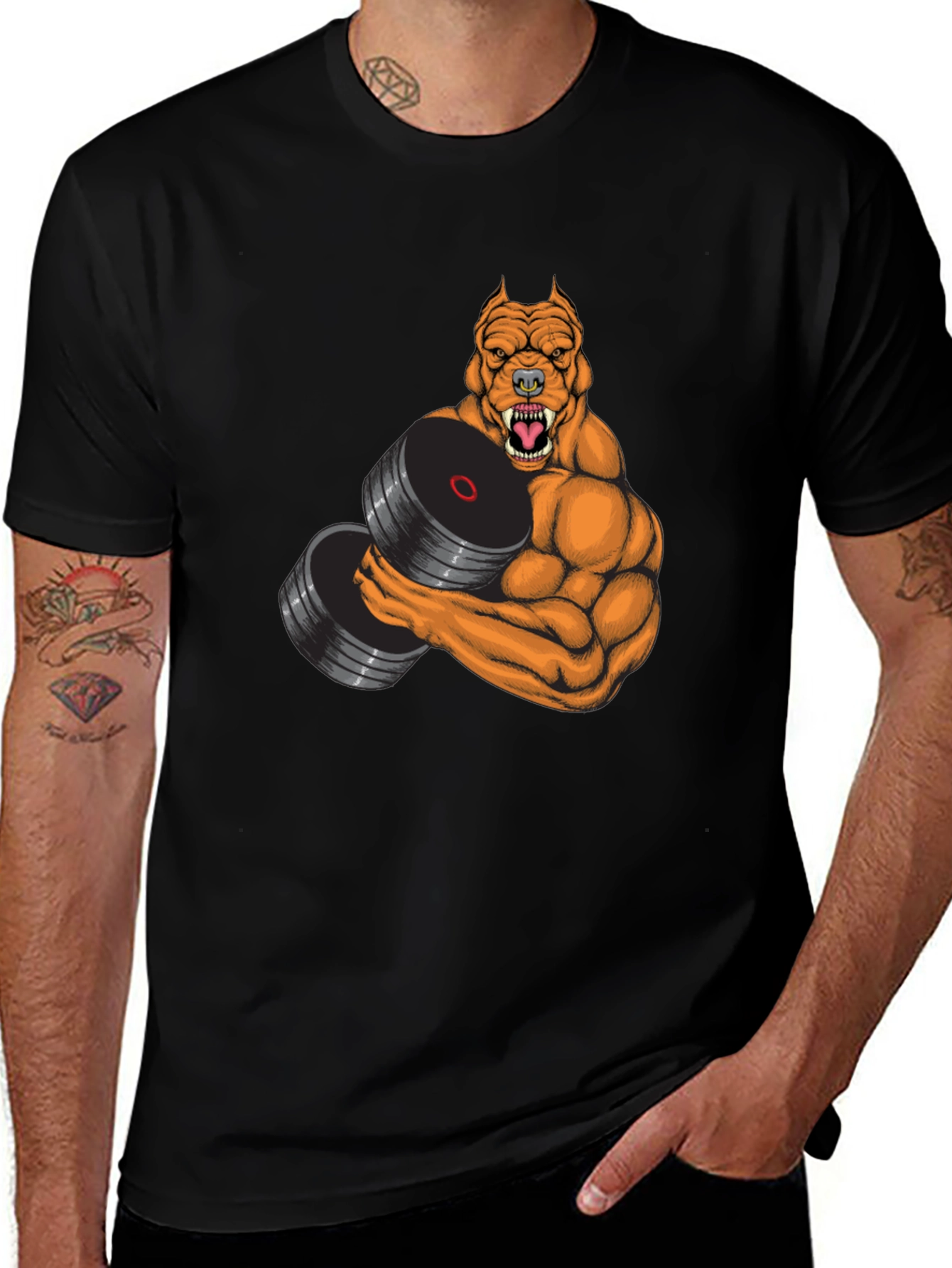 Variant 23 of Pitbull Gym Black T-Shirt