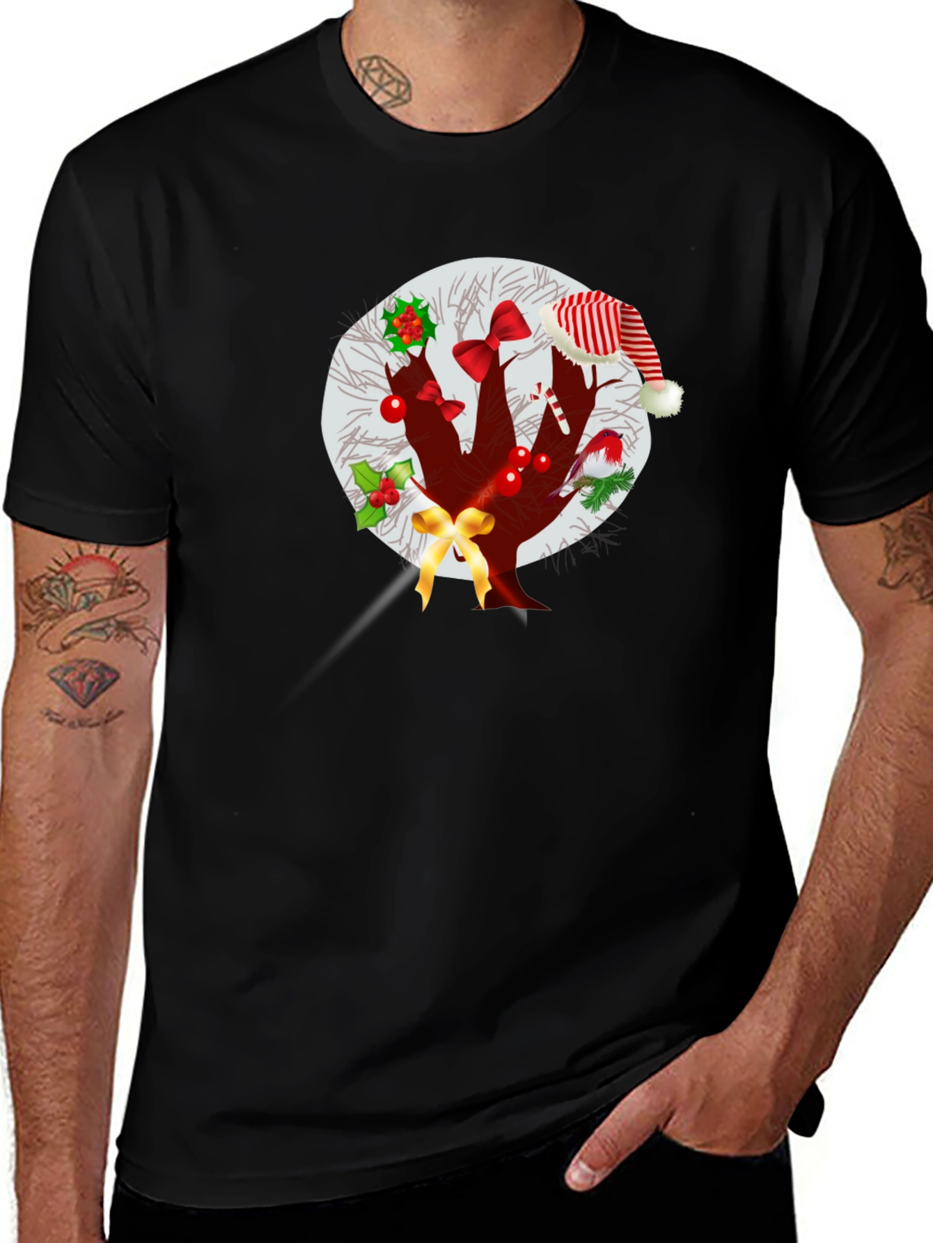 Christmas Tree T-Shirt Holiday Festive Graphic Tee