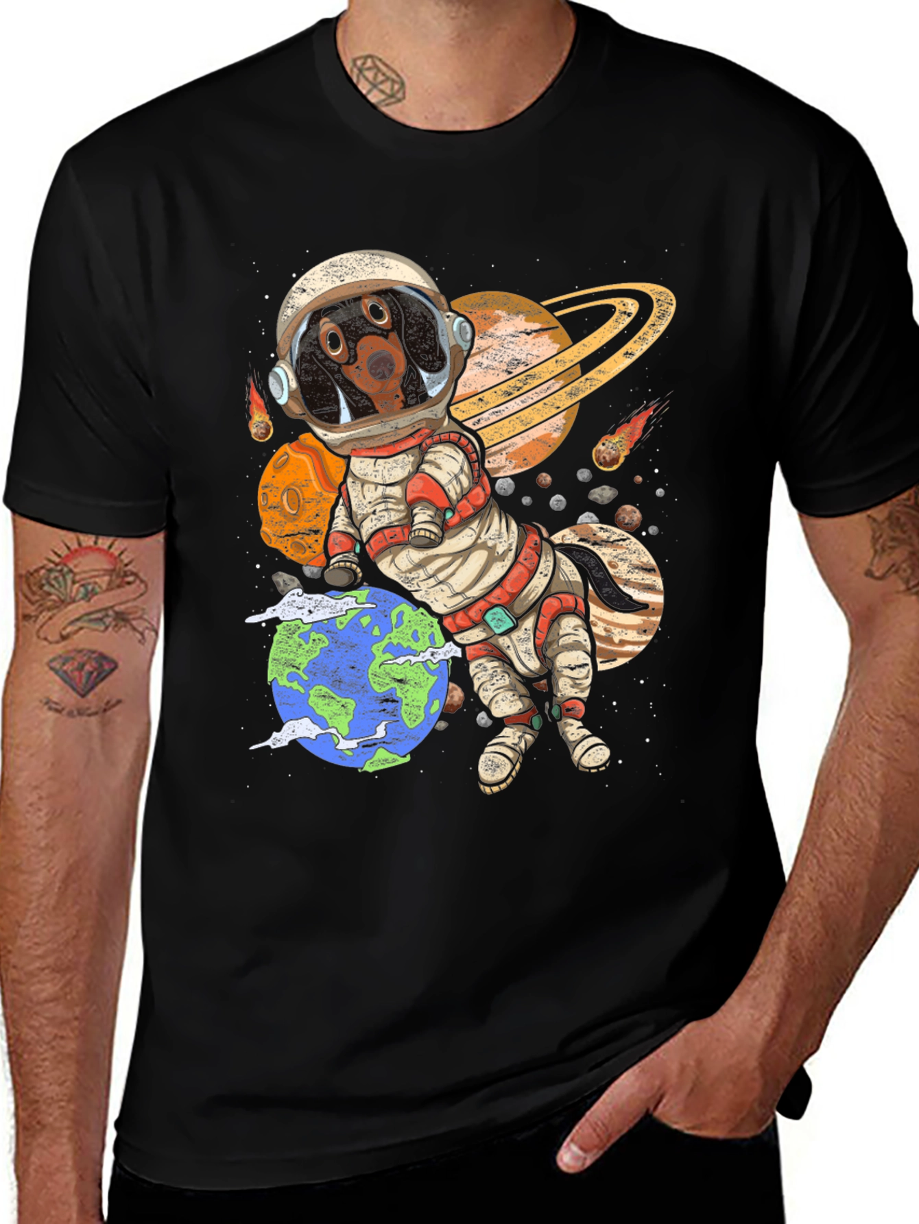 Variant 27 of Dog Astronaut Graphic Tee