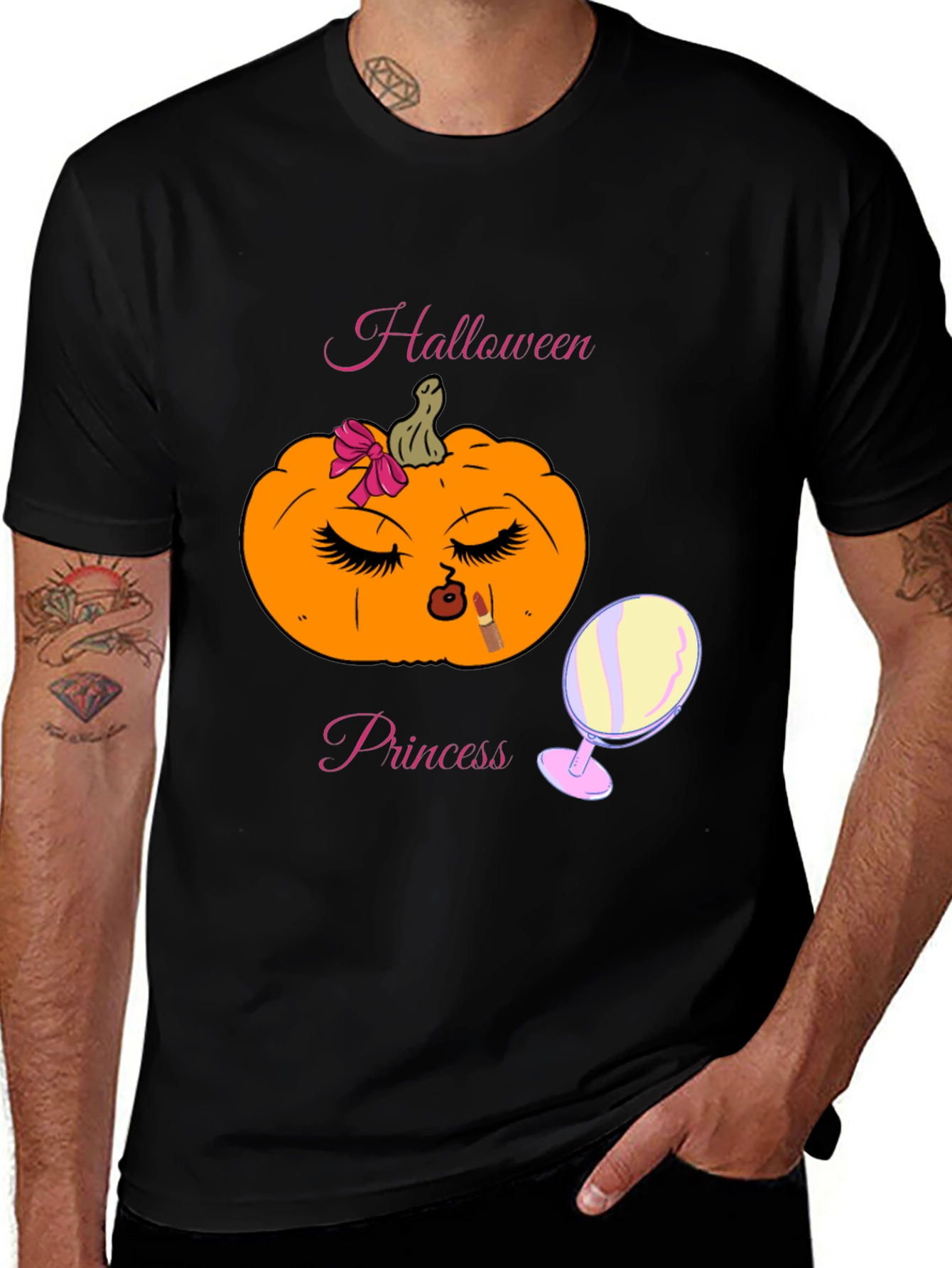 Variant 26 of Halloween Princess Pumpkin Graphic Tee