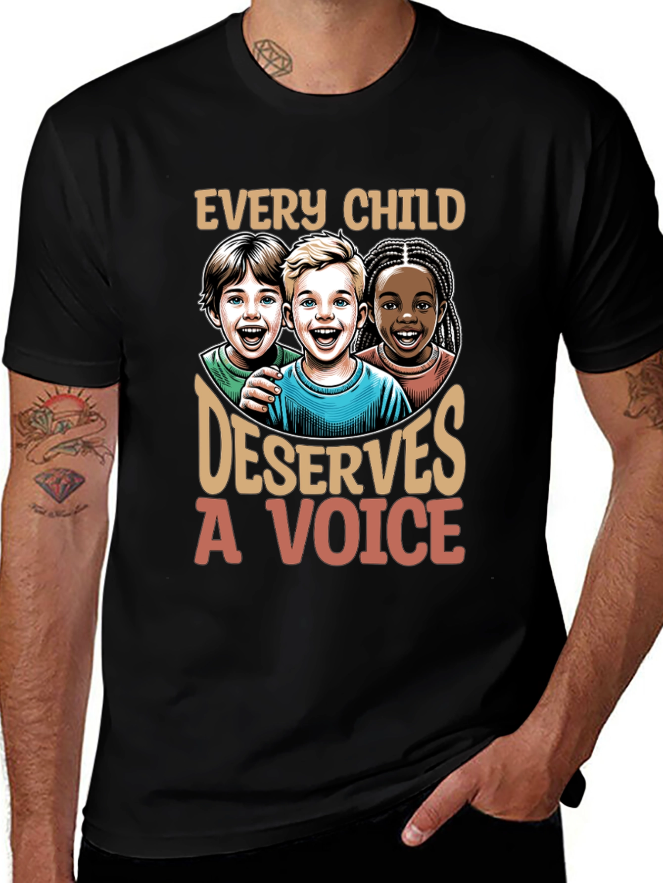 Variant 27 of Every Child Deserves a Voice T-Shirt
