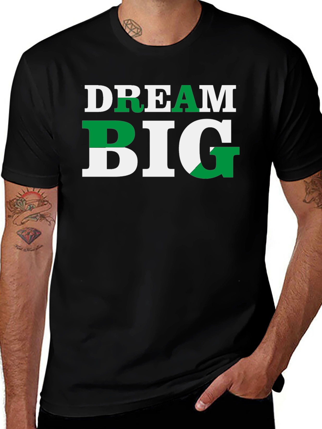 Variant 16 of Dream Big Black T-Shirt