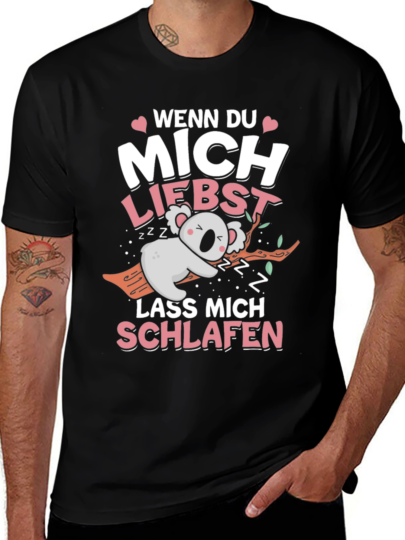 Variant 24 of Wenn Du Mich Liebst T-Shirt Sleeping Koala
