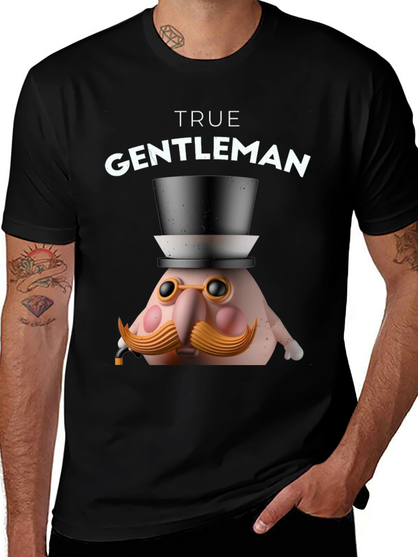 Variant 28 of True Gentleman Graphic T-Shirt - Funny Character Tee