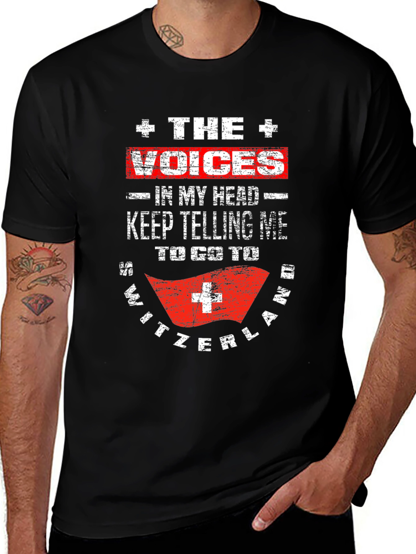 Variant 13 of Switzerland Voices Funny Graphic T-Shirt
