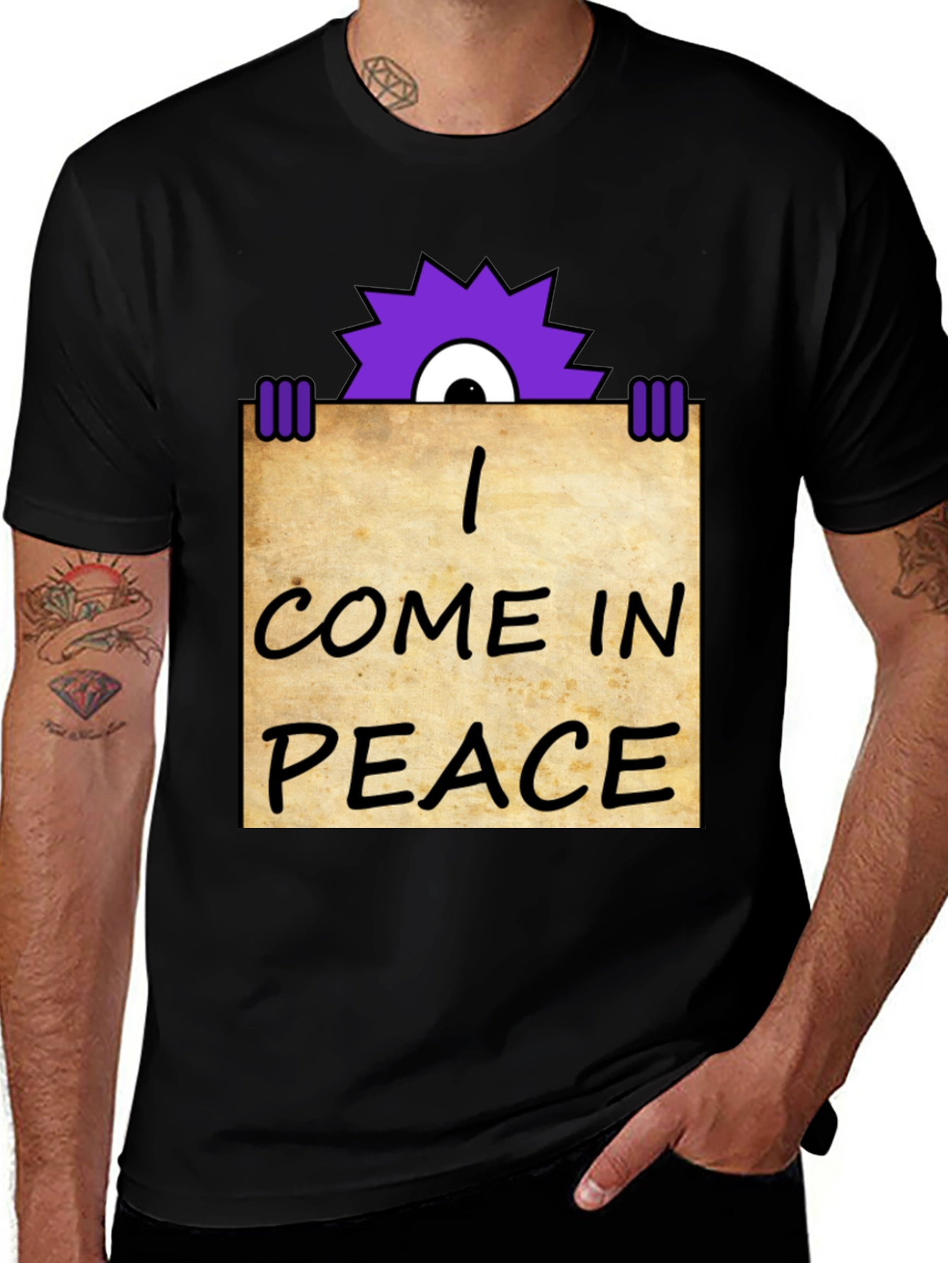 Variant 22 of I Come In Peace Graphic T-Shirt