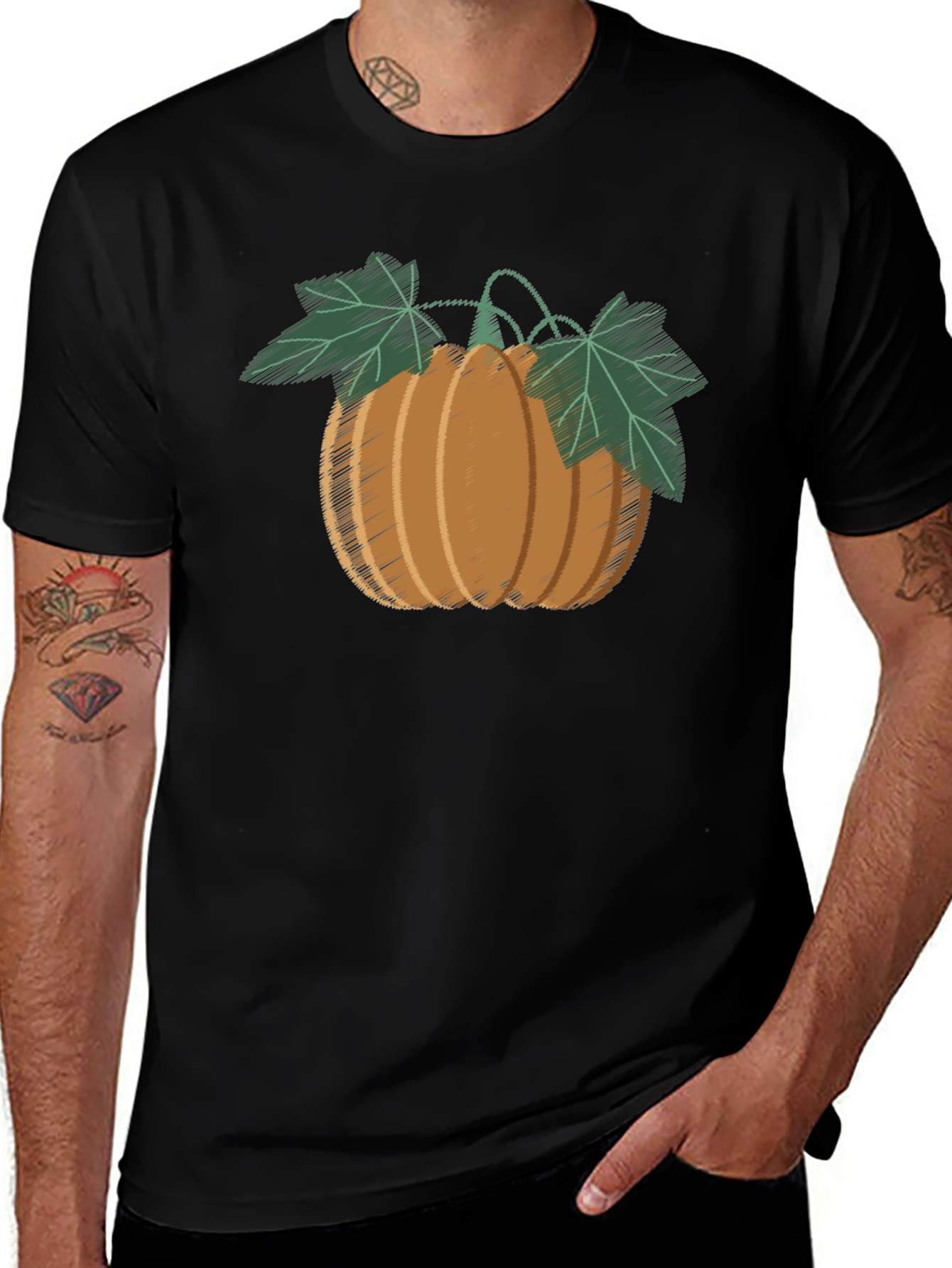 Variant 26 of Pumpkin Patch T-Shirt - Black, Casual Wear