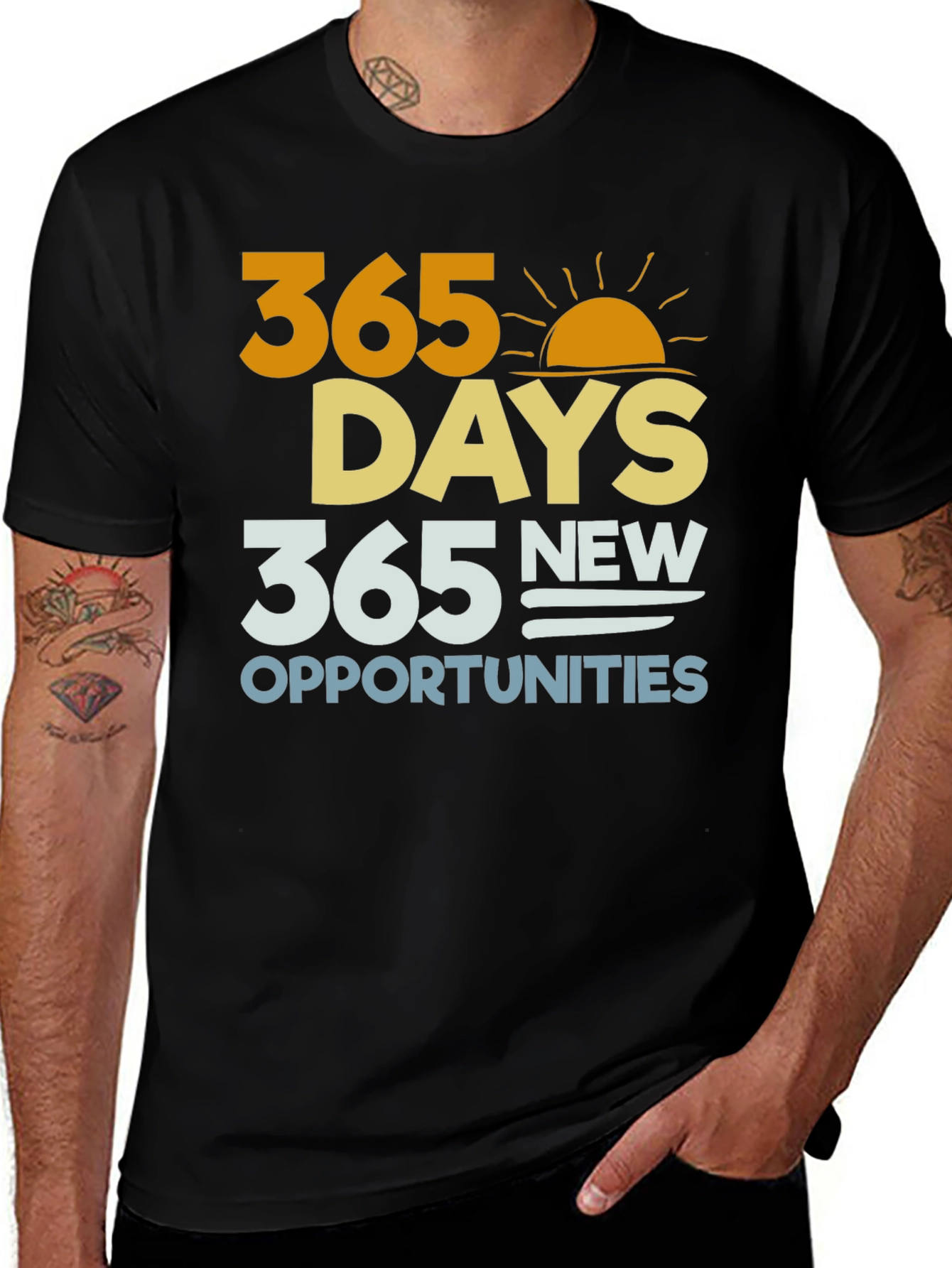 365 Days New Opportunities Graphic T-Shirt