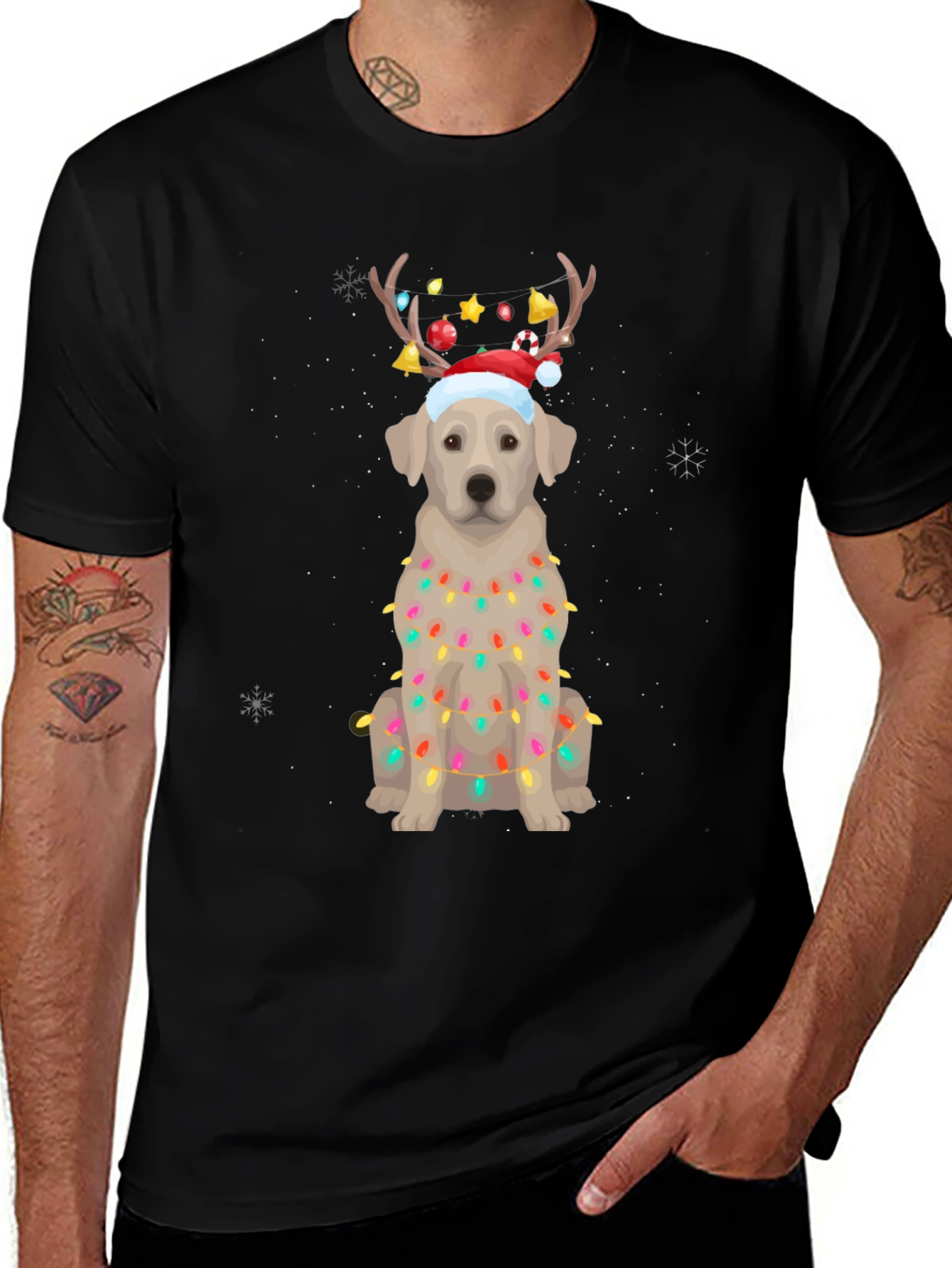 Festive Dog Christmas T-Shirt