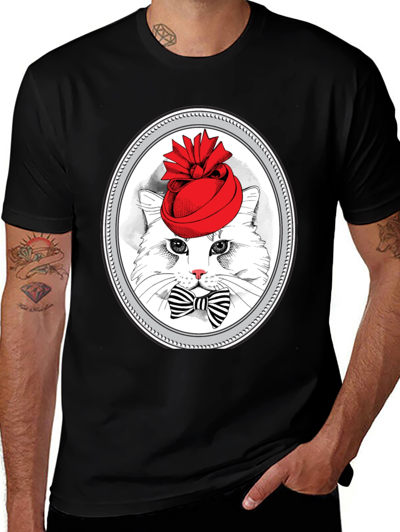 Variant 24 of Cat in Hat Graphic T-Shirt