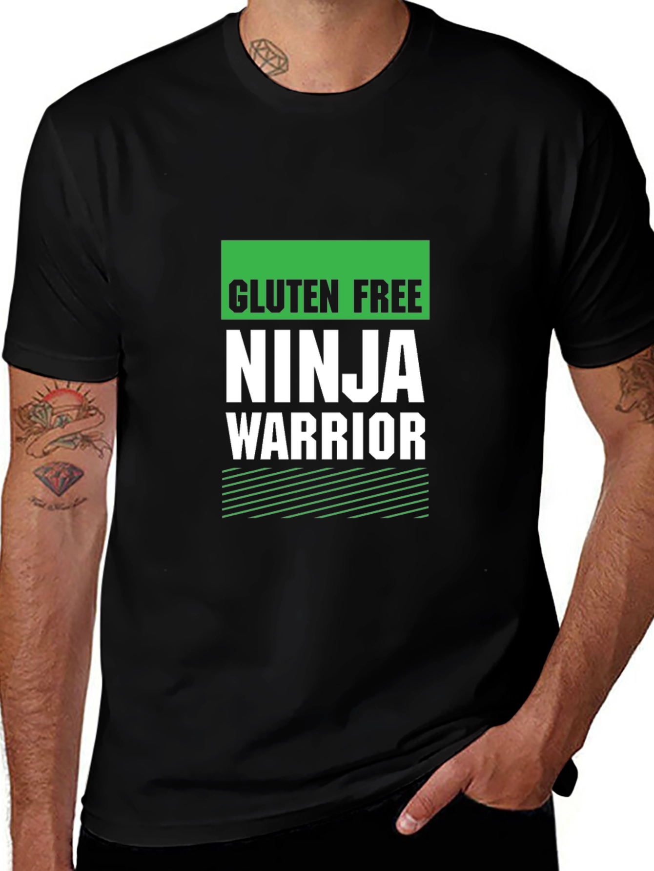 Variant 12 of Gluten Free Ninja Warrior T-Shirt