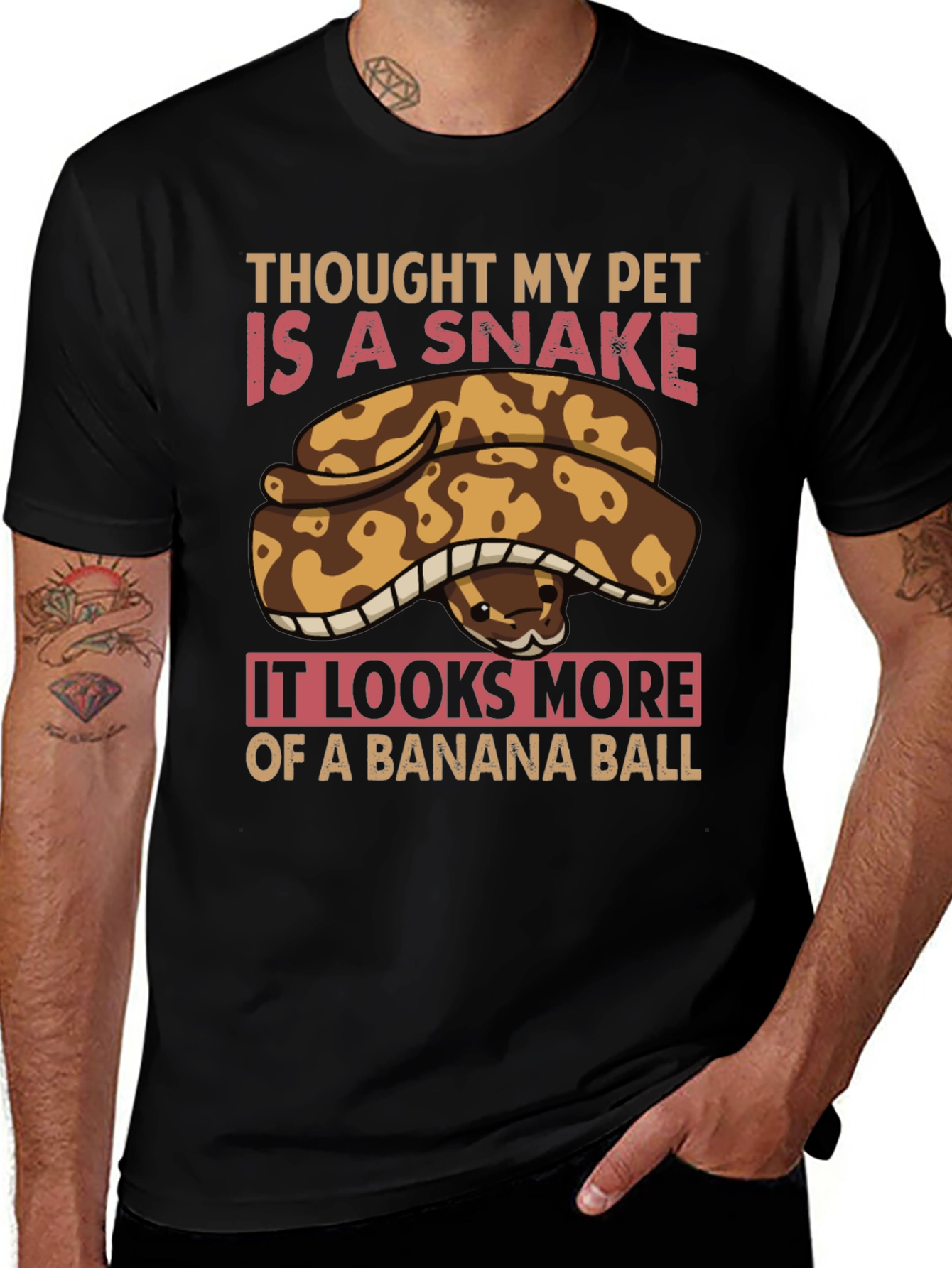 Variant 25 of Banana Ball Python Pet T-Shirt