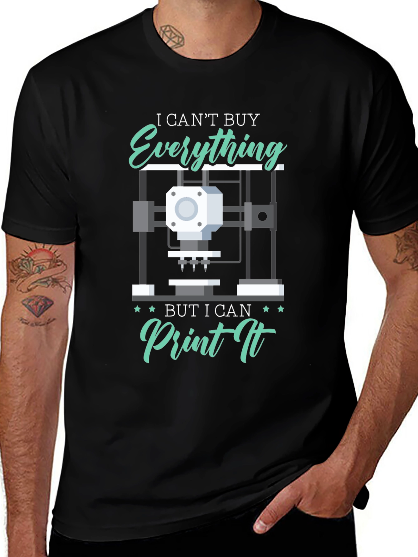 Variant 6 of 3D Printer T-Shirt: I Can Print It