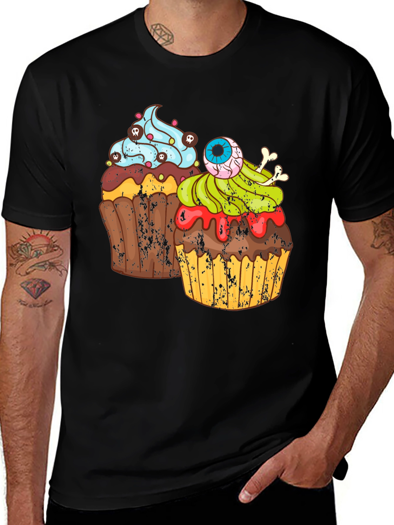 Halloween Cupcake T-Shirt - Spooky Fun!