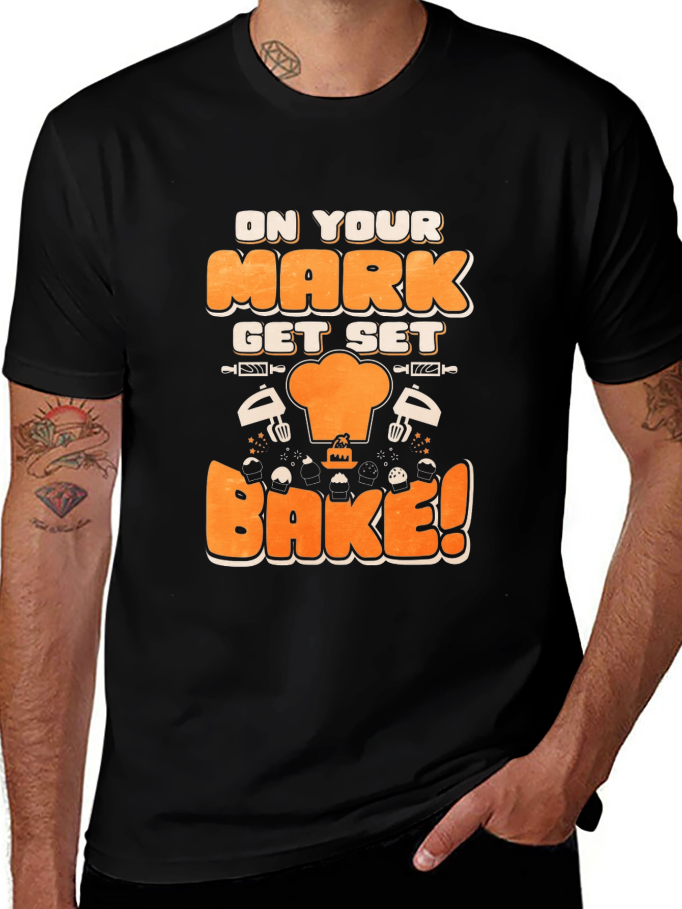 On Your Mark Get Set Bake! T-Shirt - Baking Lover's Tee