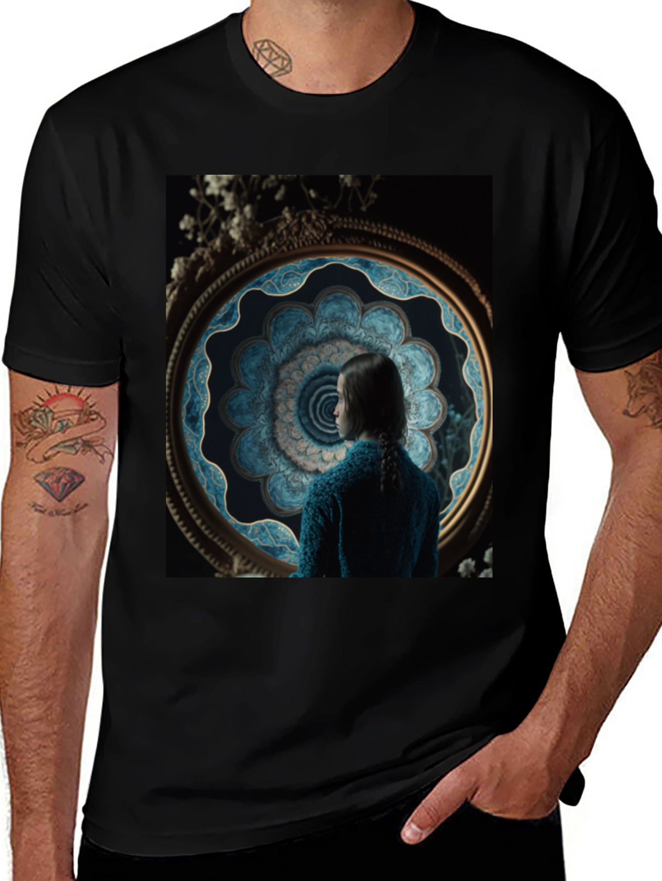 Variant 15 of Mystic Reflection T-Shirt - Artistic Design