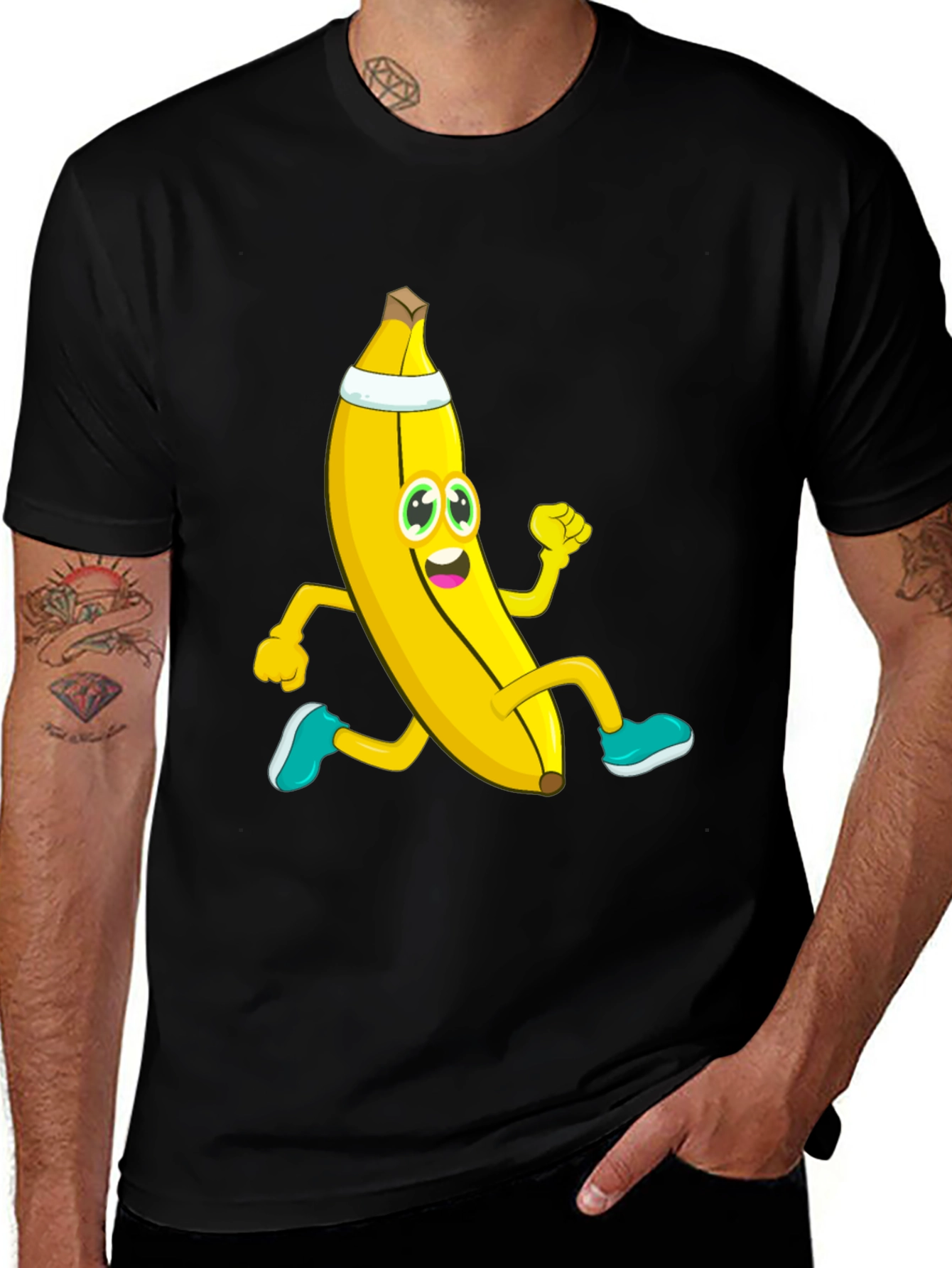 Variant 14 of Funny Running Banana Graphic T-Shirt