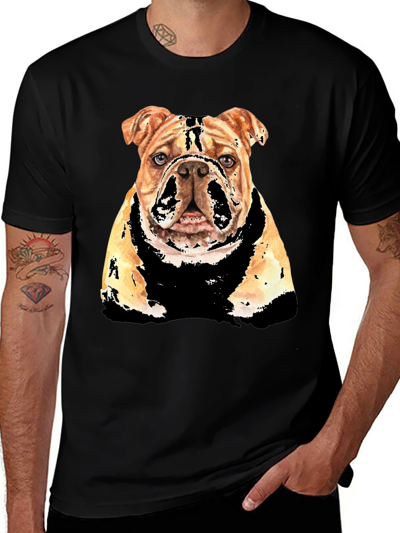 Variant 2 of Bulldog Graphic Tee - Stylish Dog Lover T-Shirt