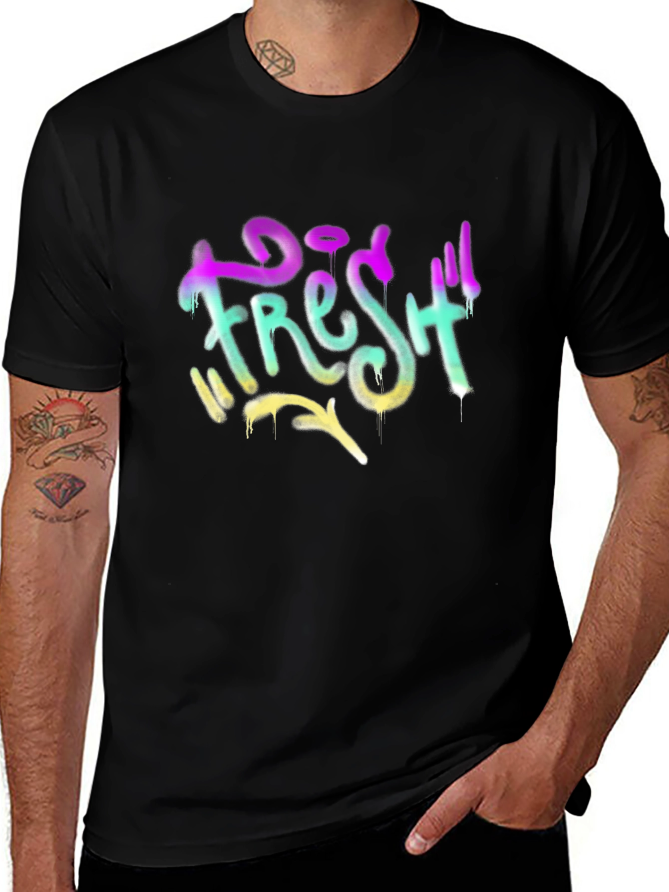 Variant 2 of Fresh Graffiti Style Graphic T-Shirt