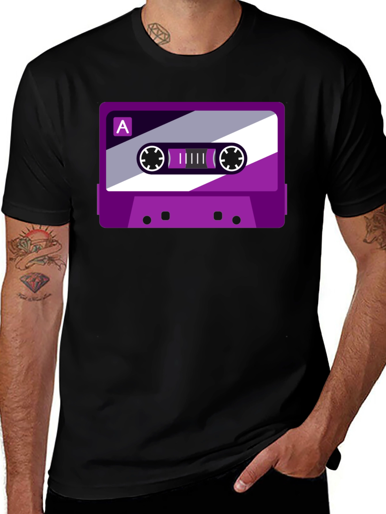 Variant 26 of Retro Cassette Tape T-Shirt - Vintage Style