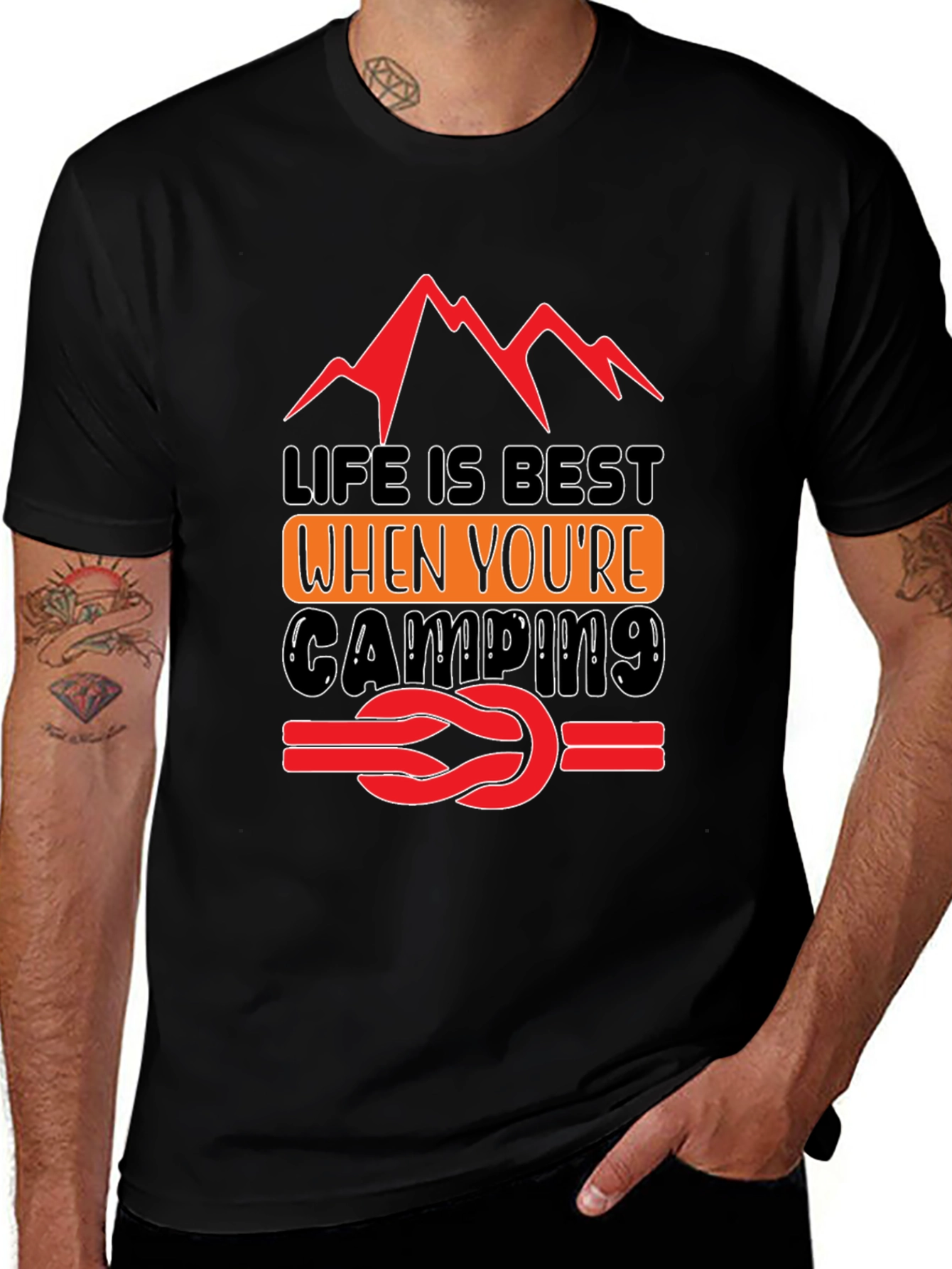 Variant 14 of Life is Best Camping Graphic Tee