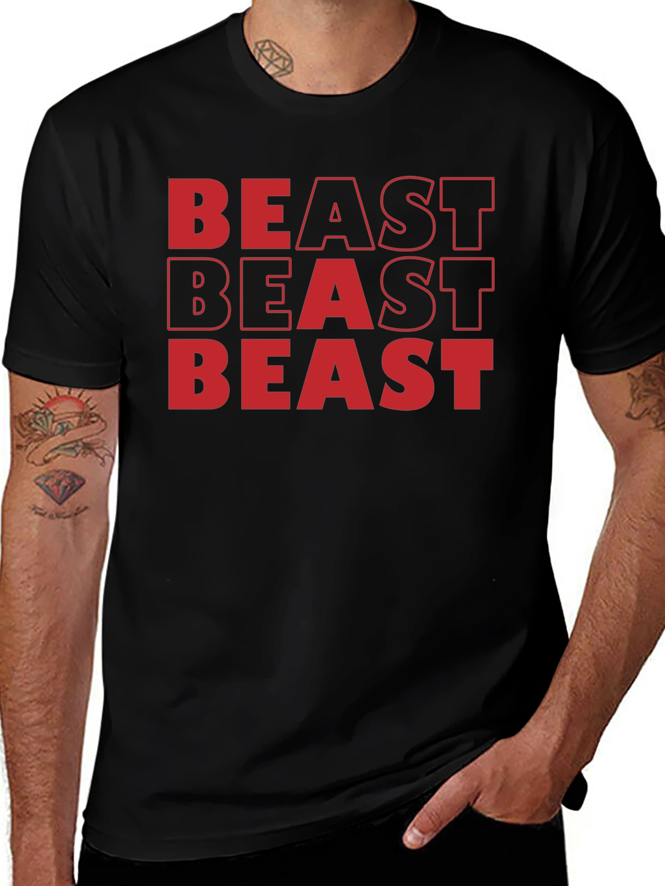 Variant 22 of Beast Mode Graphic Tee - Bold Statement Shirt