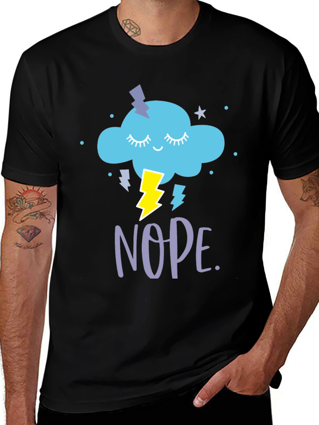 Variant 24 of Nope Cloud T-Shirt - Funny Graphic Tee