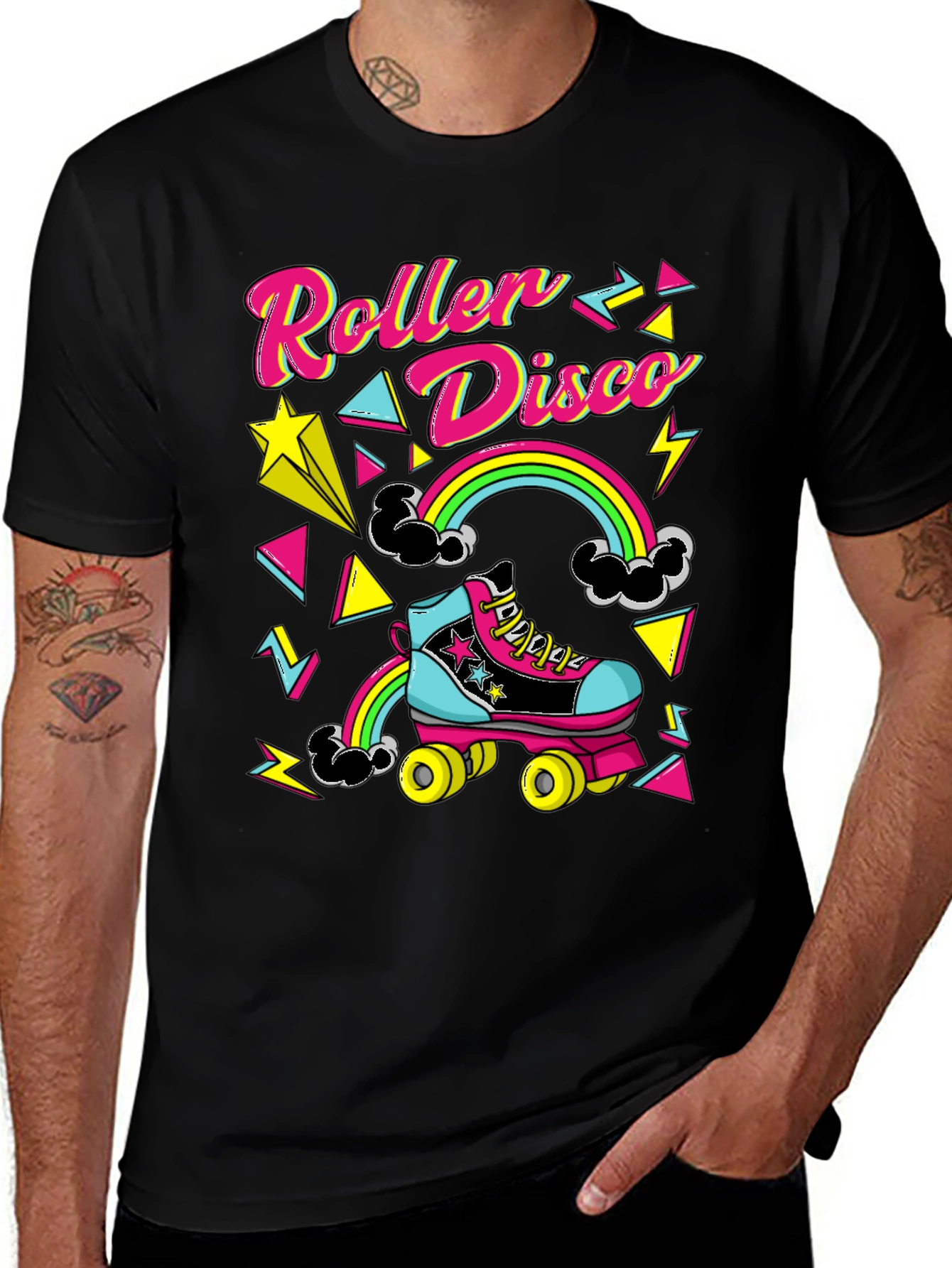 Variant 9 of Retro Roller Disco T-Shirt - 80s Style