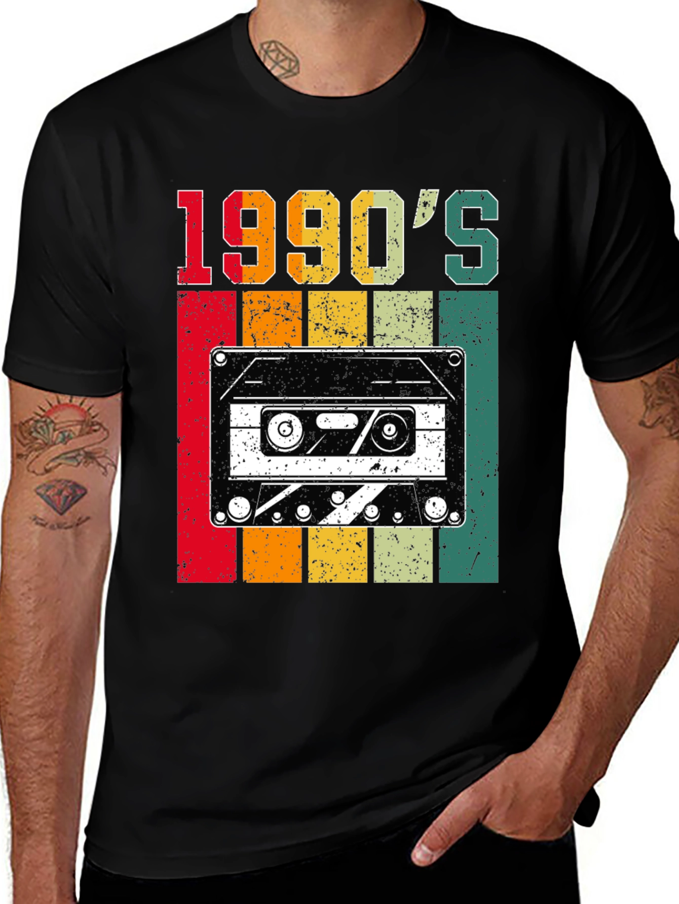 Variant 30 of Retro 1990's Cassette Tape Graphic T-Shirt