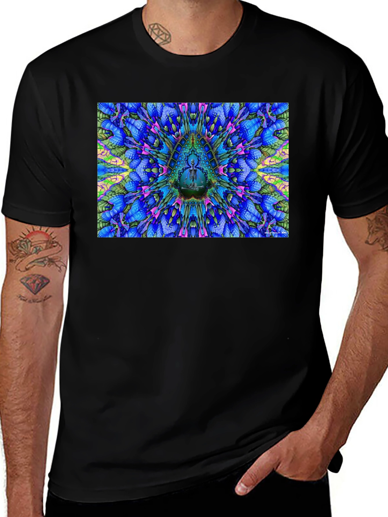 Variant 2 of Psychedelic Mandala T-Shirt