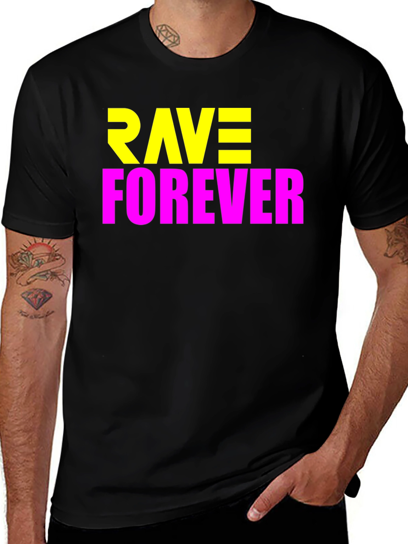 Variant 20 of Rave Forever Graphic Tee - Bold Party T-Shirt