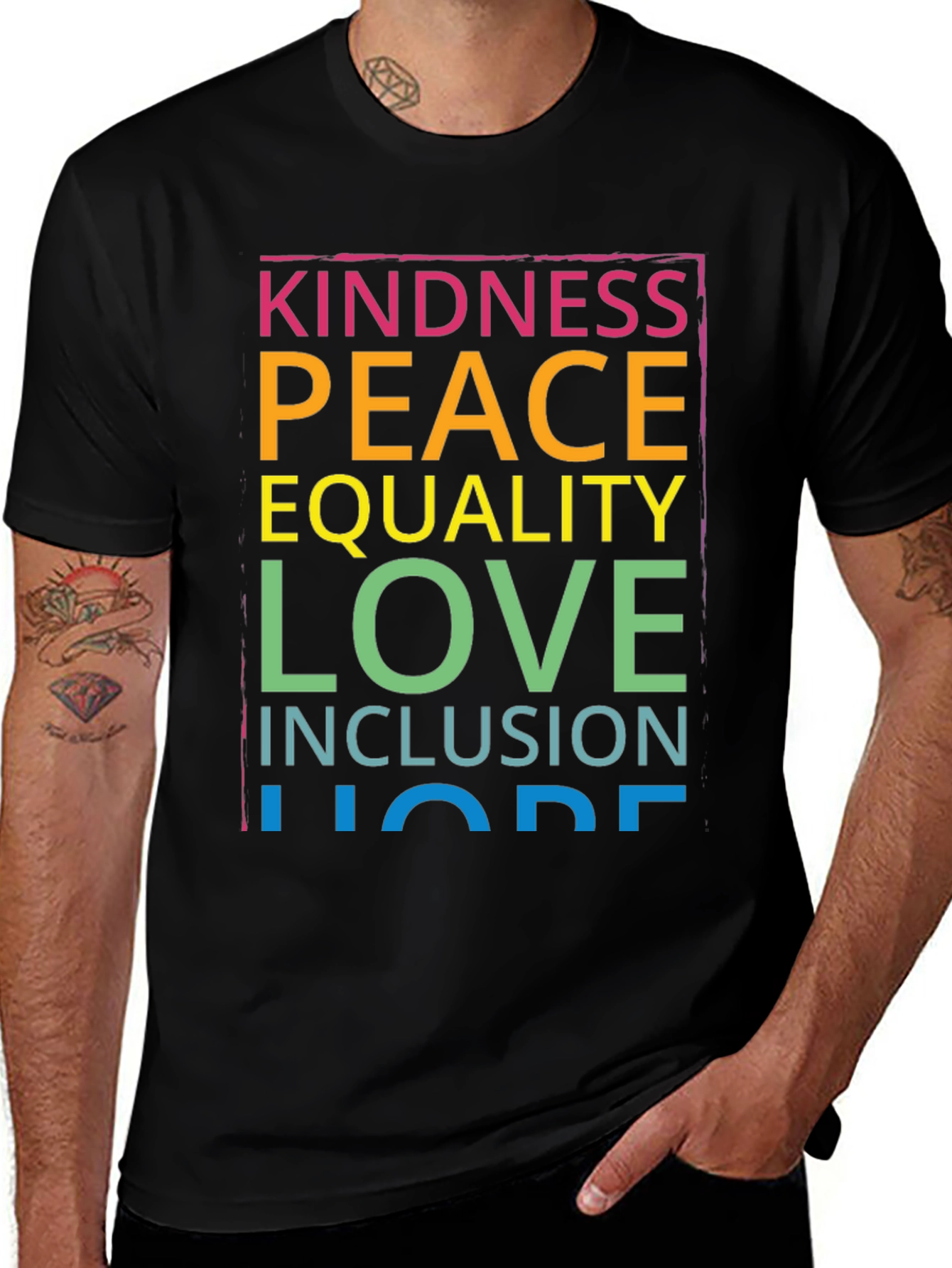 Variant 18 of Kindness Peace Love Inclusion Hope T-Shirt