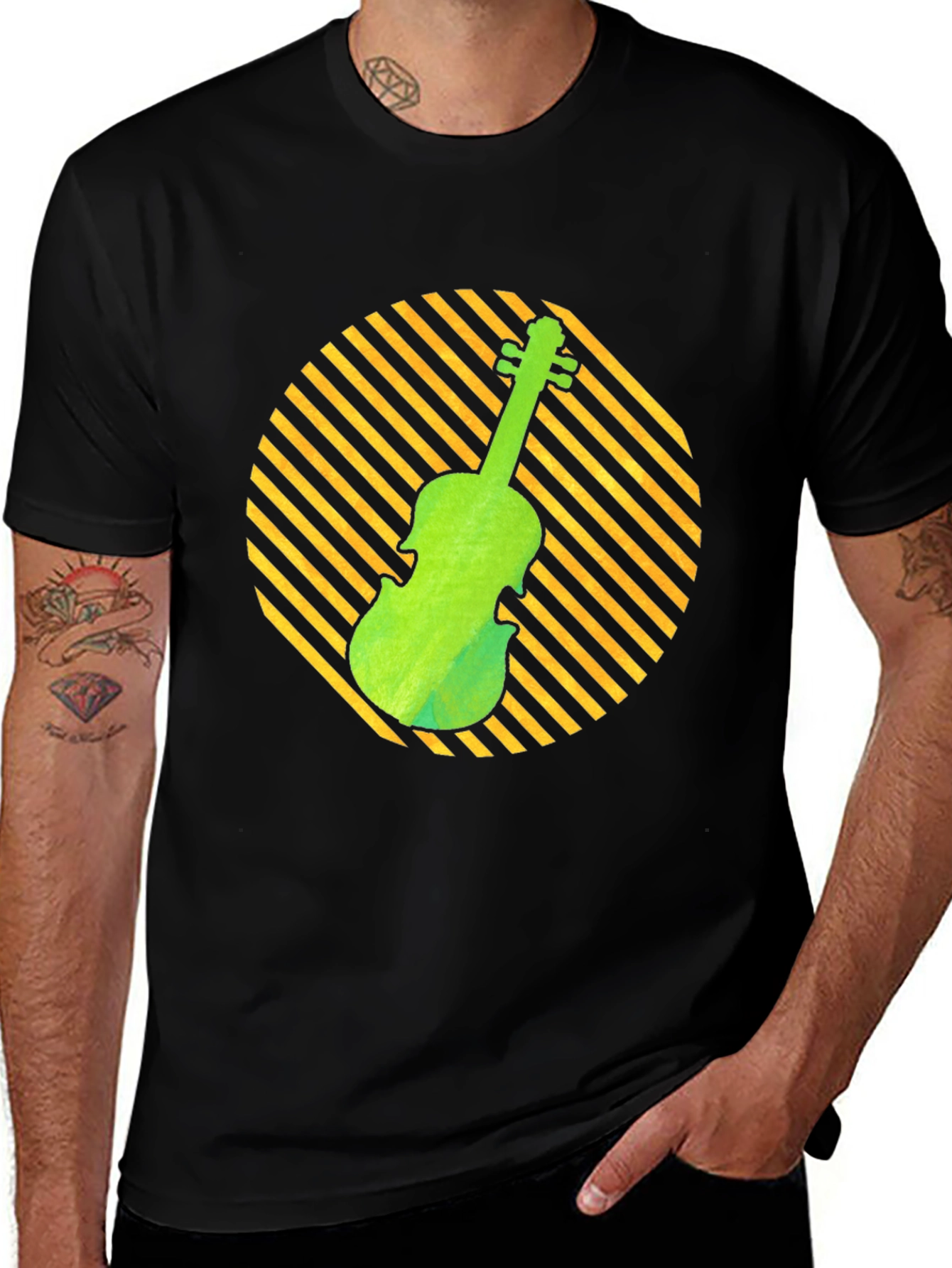 Variant 30 of Violin Graphic Tee - Musical Style